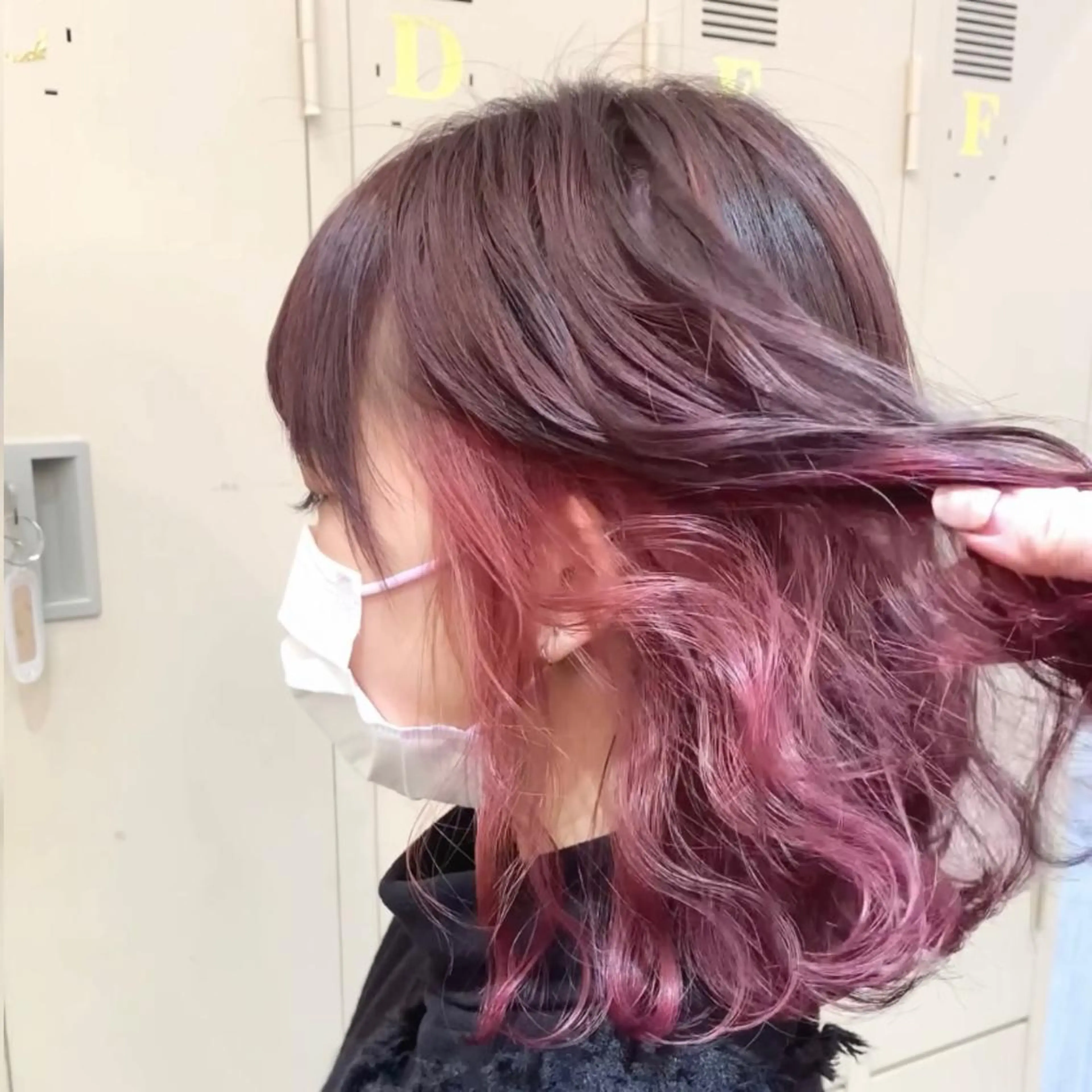 セミロング カラー ヘアアレンジ 代表🎀 ふわモテ愛 され髪🩷yumiのヘアスタイル