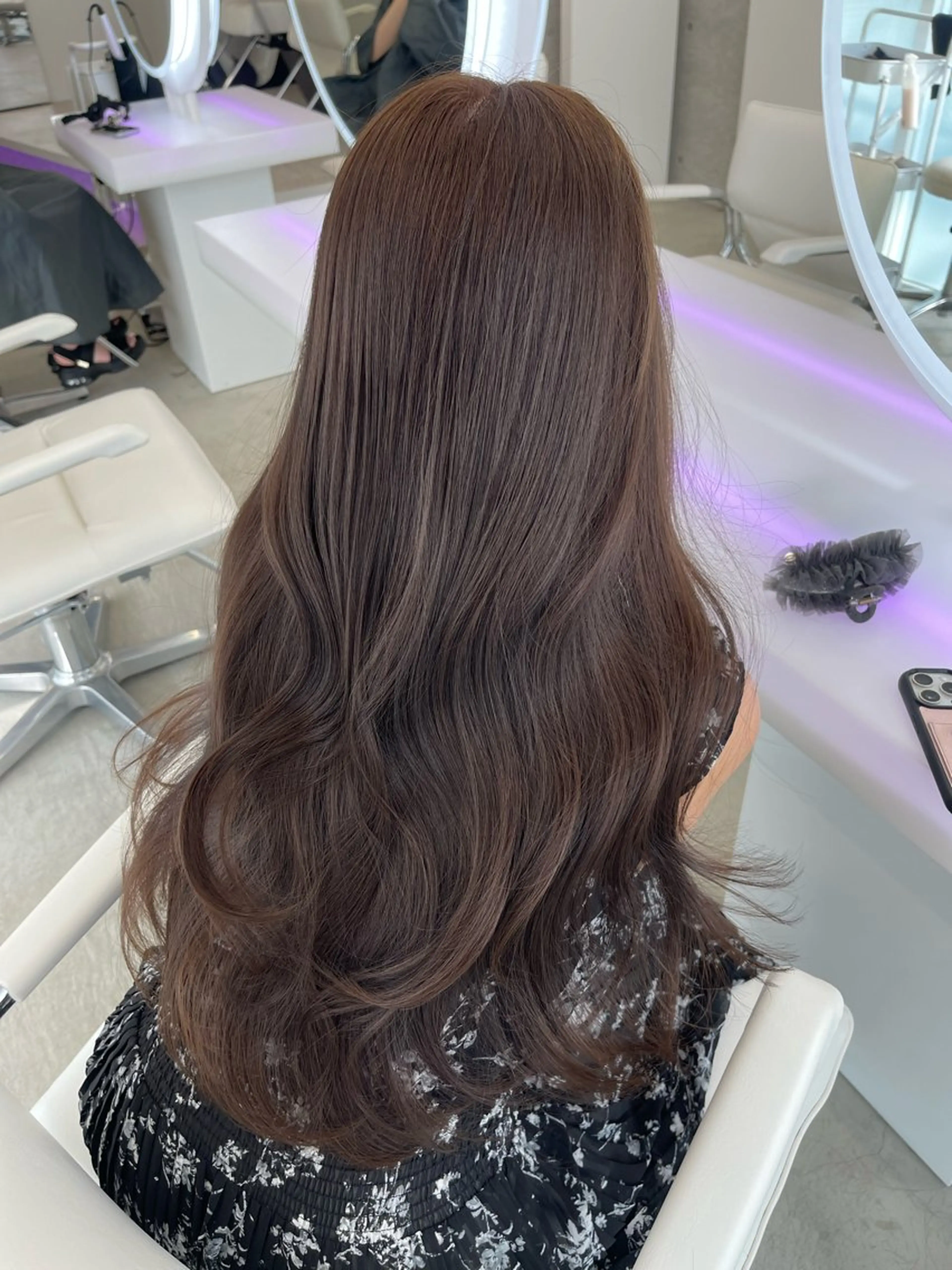 ロング カラー レイヤーカット 透明感カラー表参道のヘアスタイル
