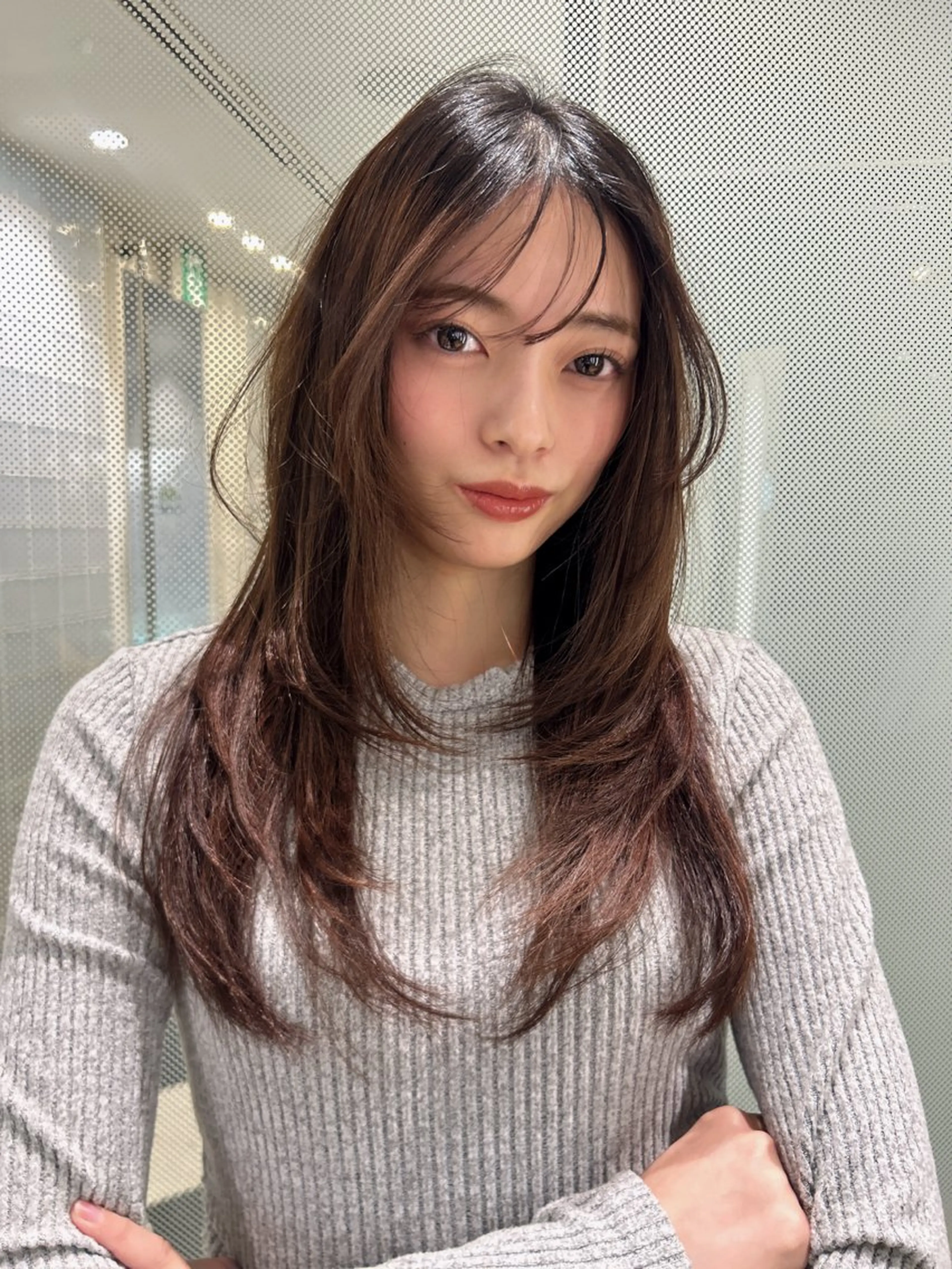 ロング レイヤーカット 高山沙来/ストレート パーマ特化/縮毛矯正のヘアスタイル