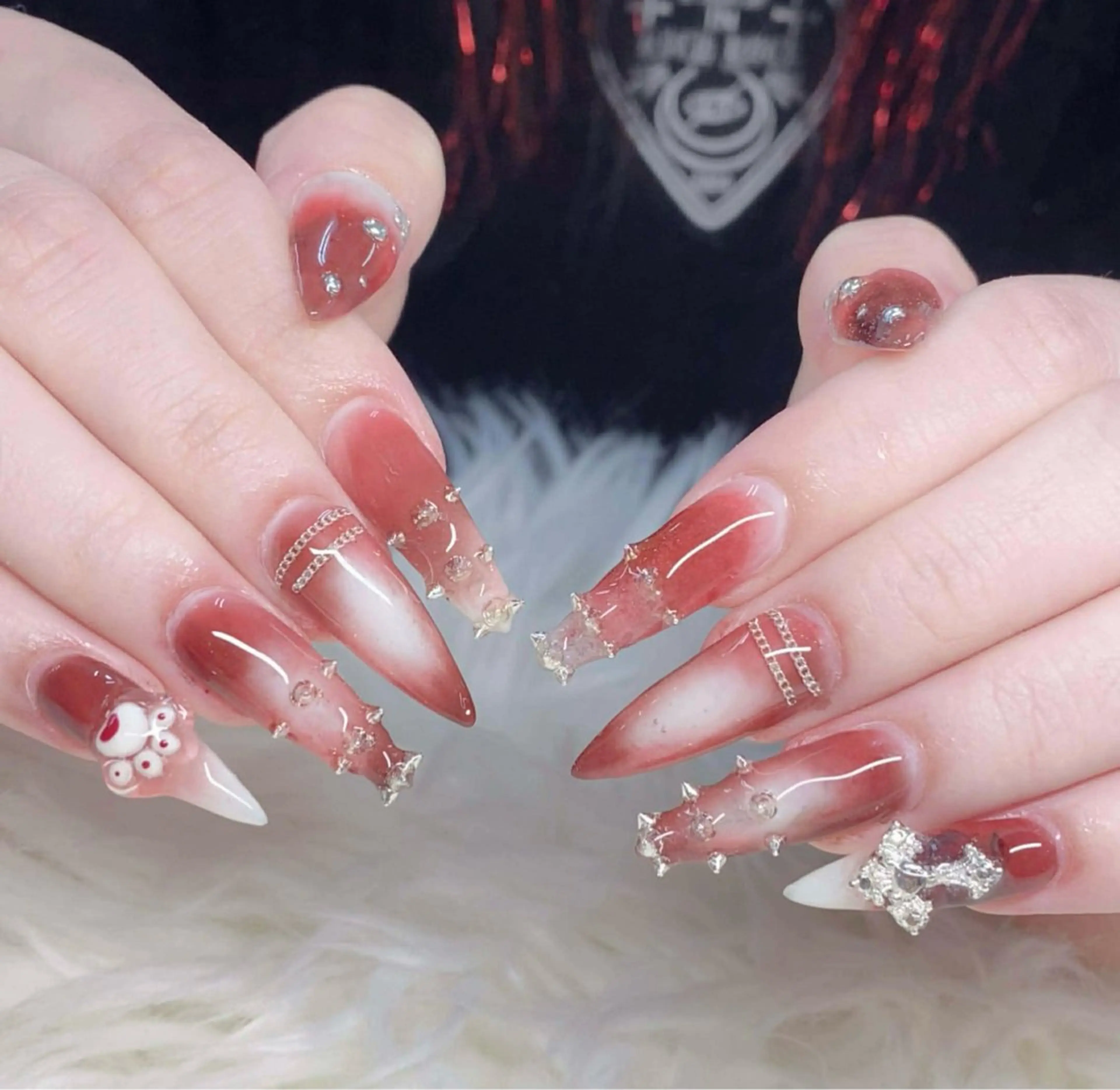 ネイル フレンチネイル グラデーション 韓国ネイル マグネットネイル ニュアンスネイル ハンドネイル ハンドケア Hara Nail 【持ち込みOK】のネイルデザイン