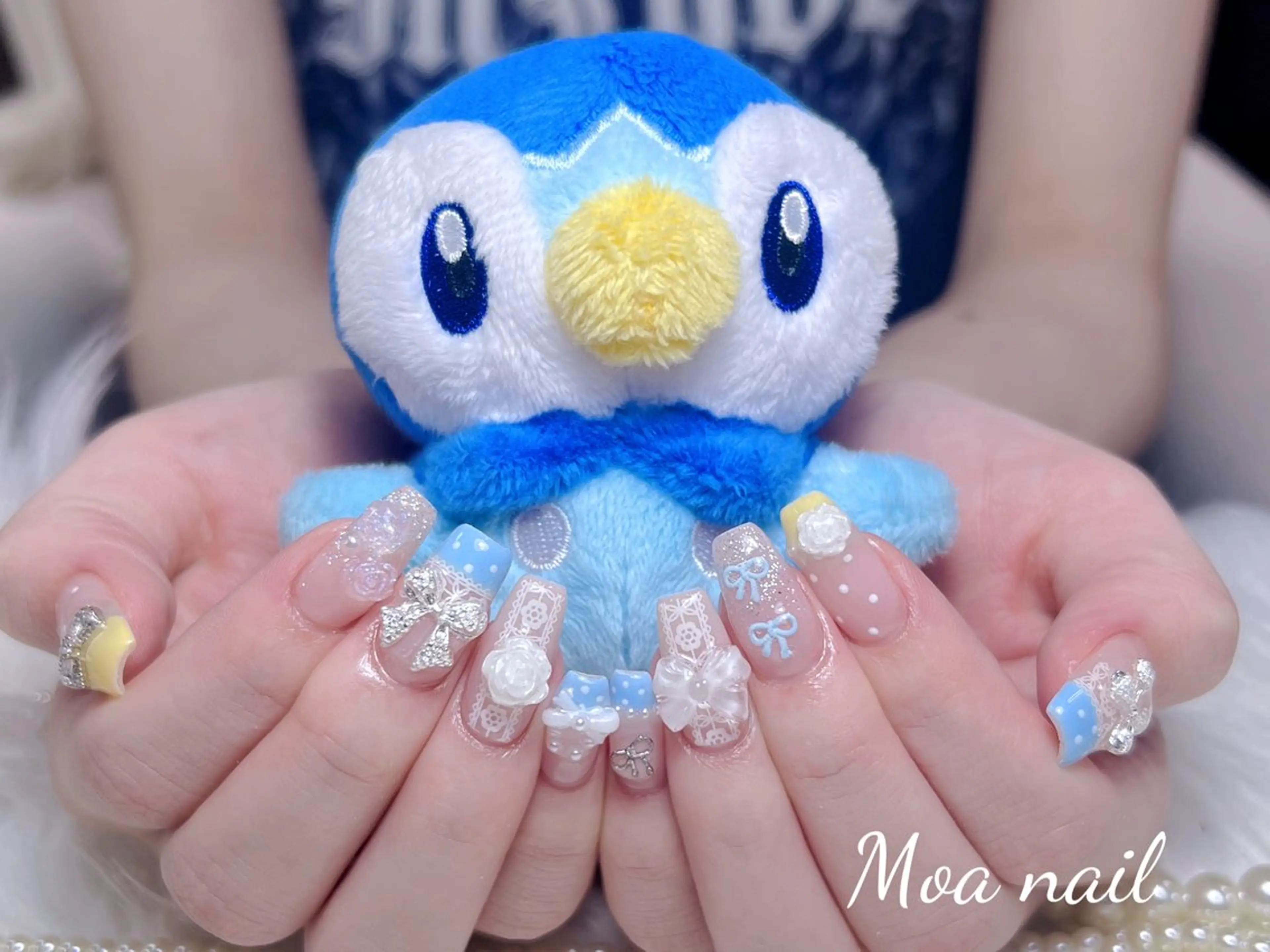 ネイル 長さ出し スカルプネイル ワンホンネイル ハンドネイル Moa nailのネイルデザイン