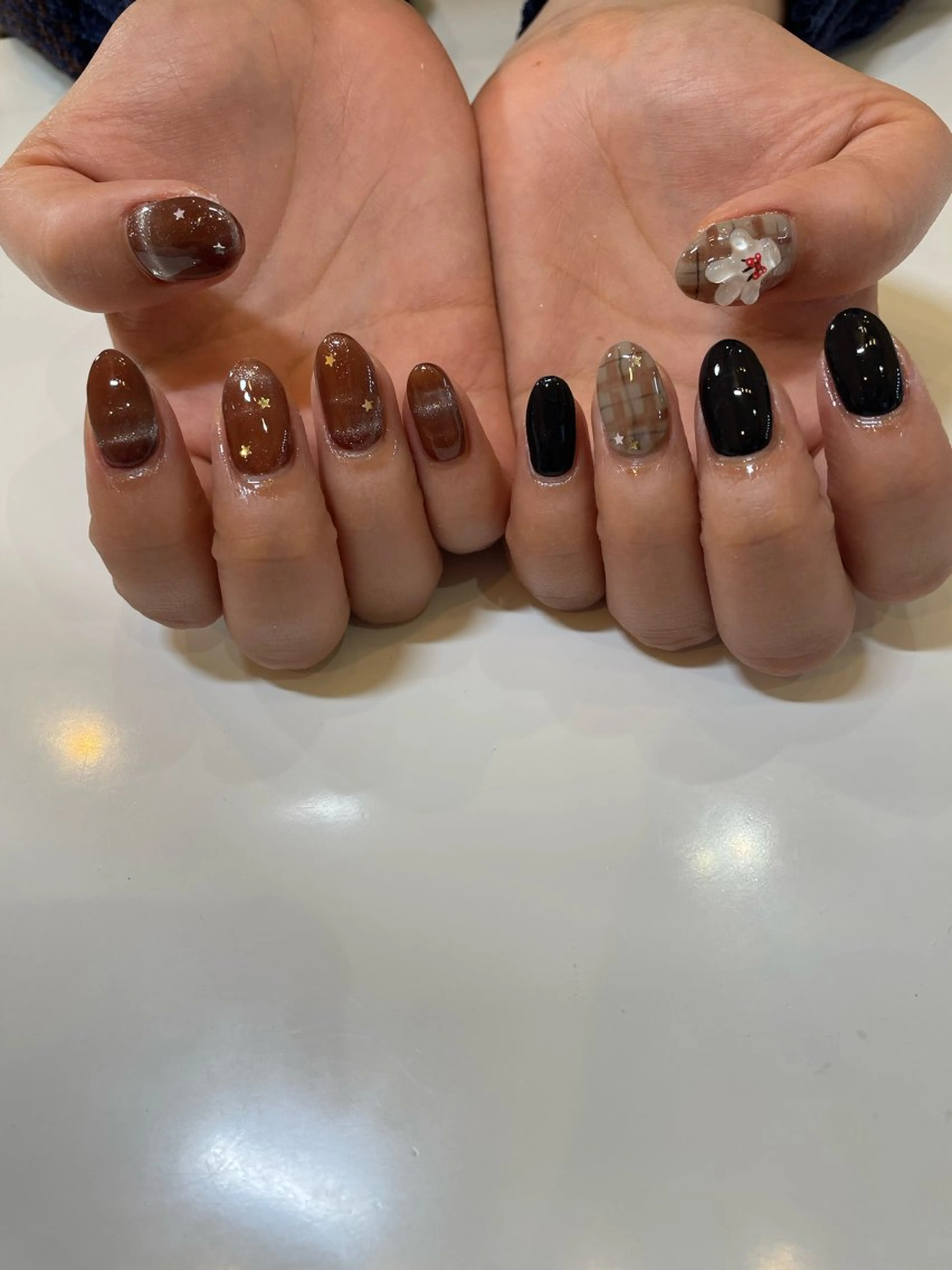 ネイル ブラウン Nail Salon Gummi.のネイルデザイン