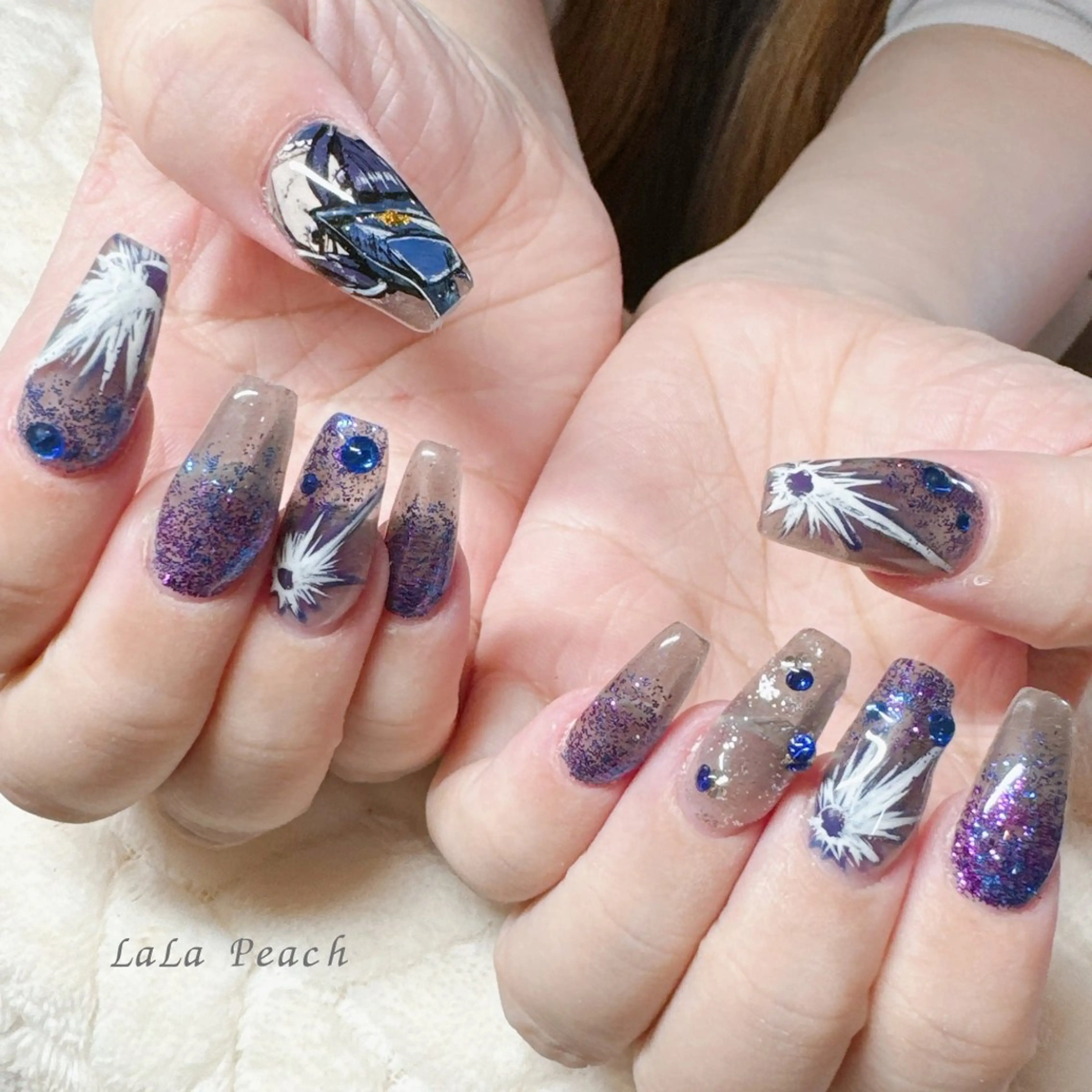 ネイル アートネイル スカルプネイル ハンドネイル LaLa Peach 福岡のマツエク・マツパデザイン