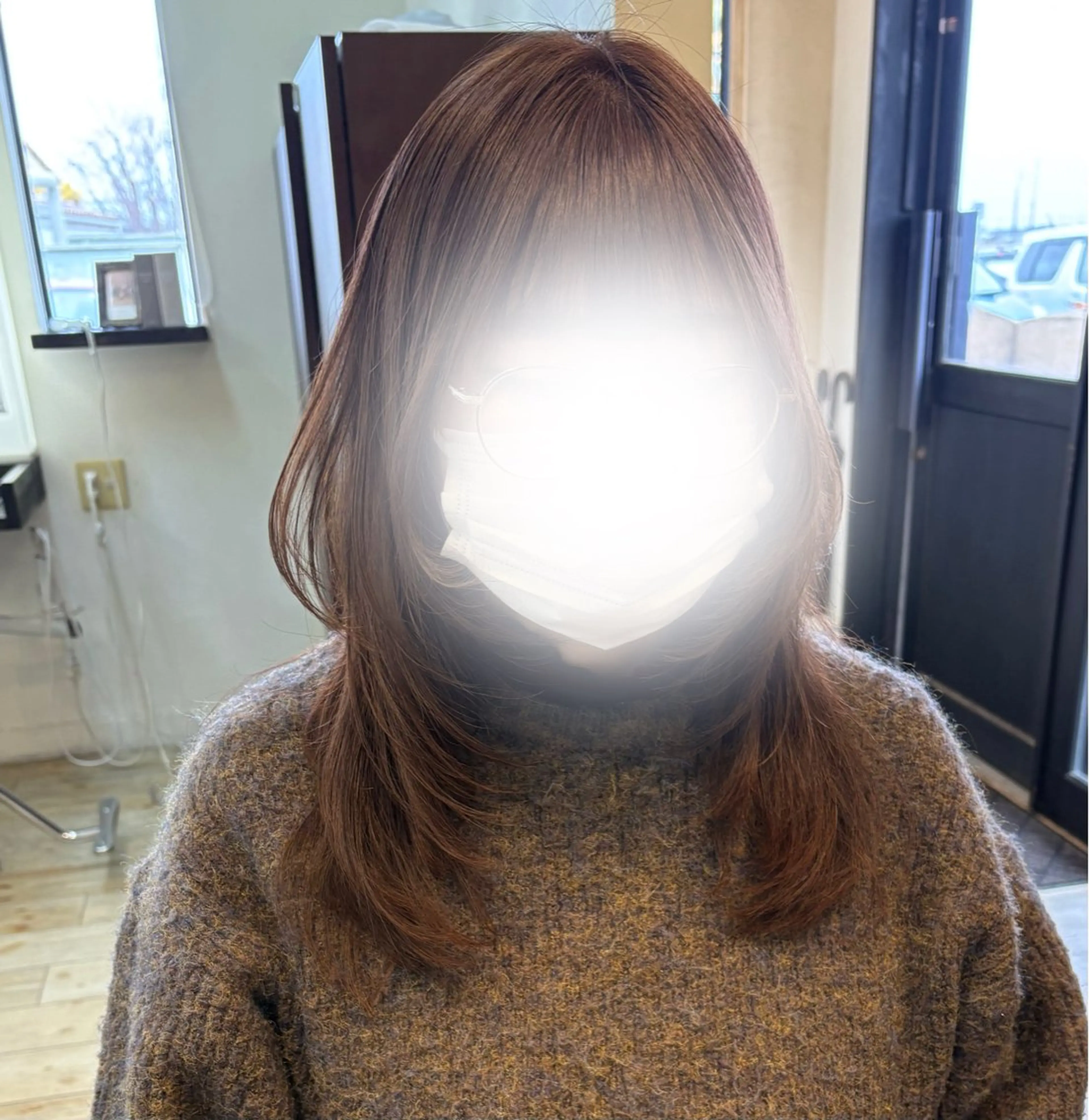 セミロング レイヤーカット ルプラボウ/豊川/ レイヤー/サクラのヘアスタイル