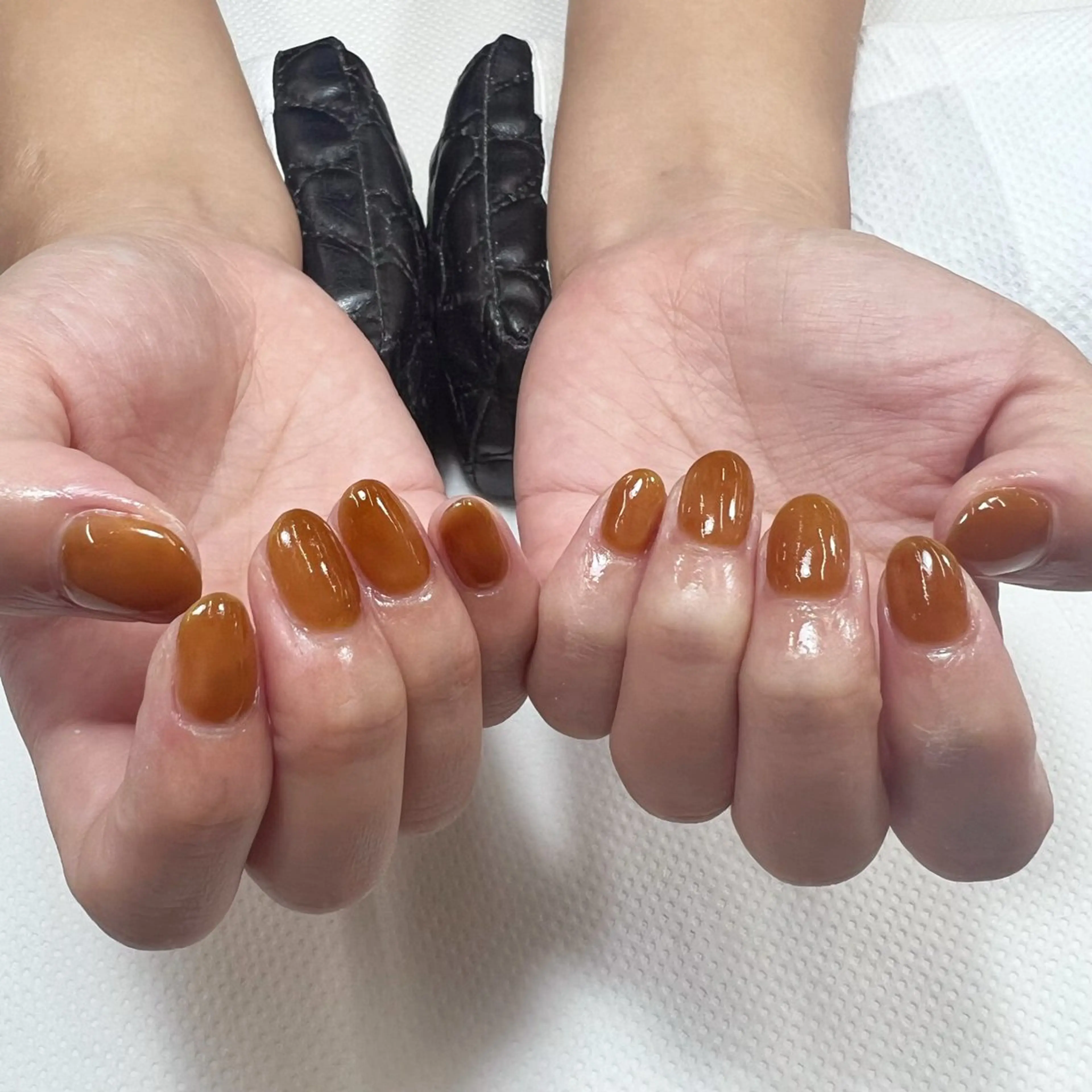 ネイル ブラウン ハンドネイル Nishimura Amiのネイルデザイン