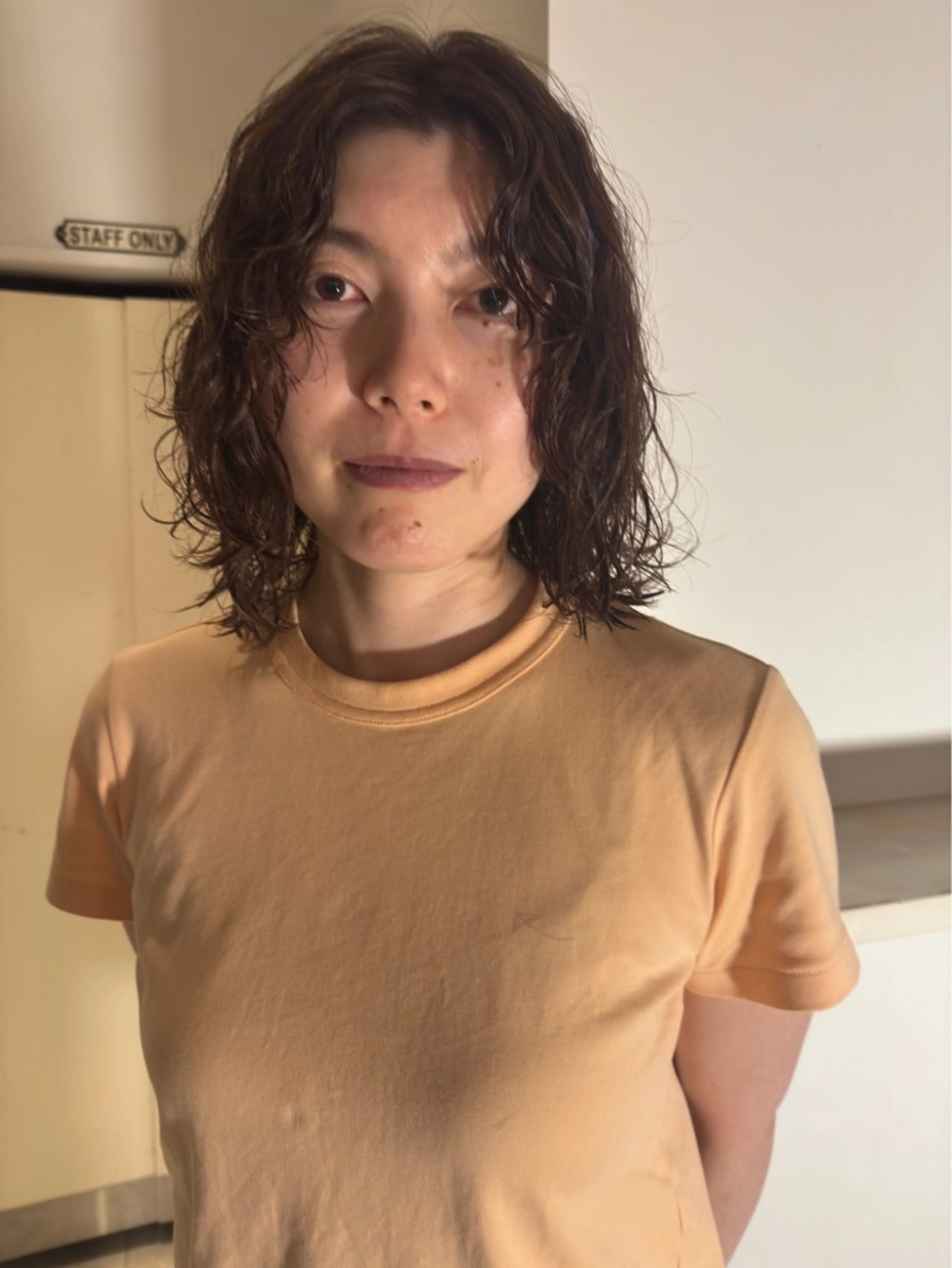 パーマ+ケアカラー+似合わせカットの写真