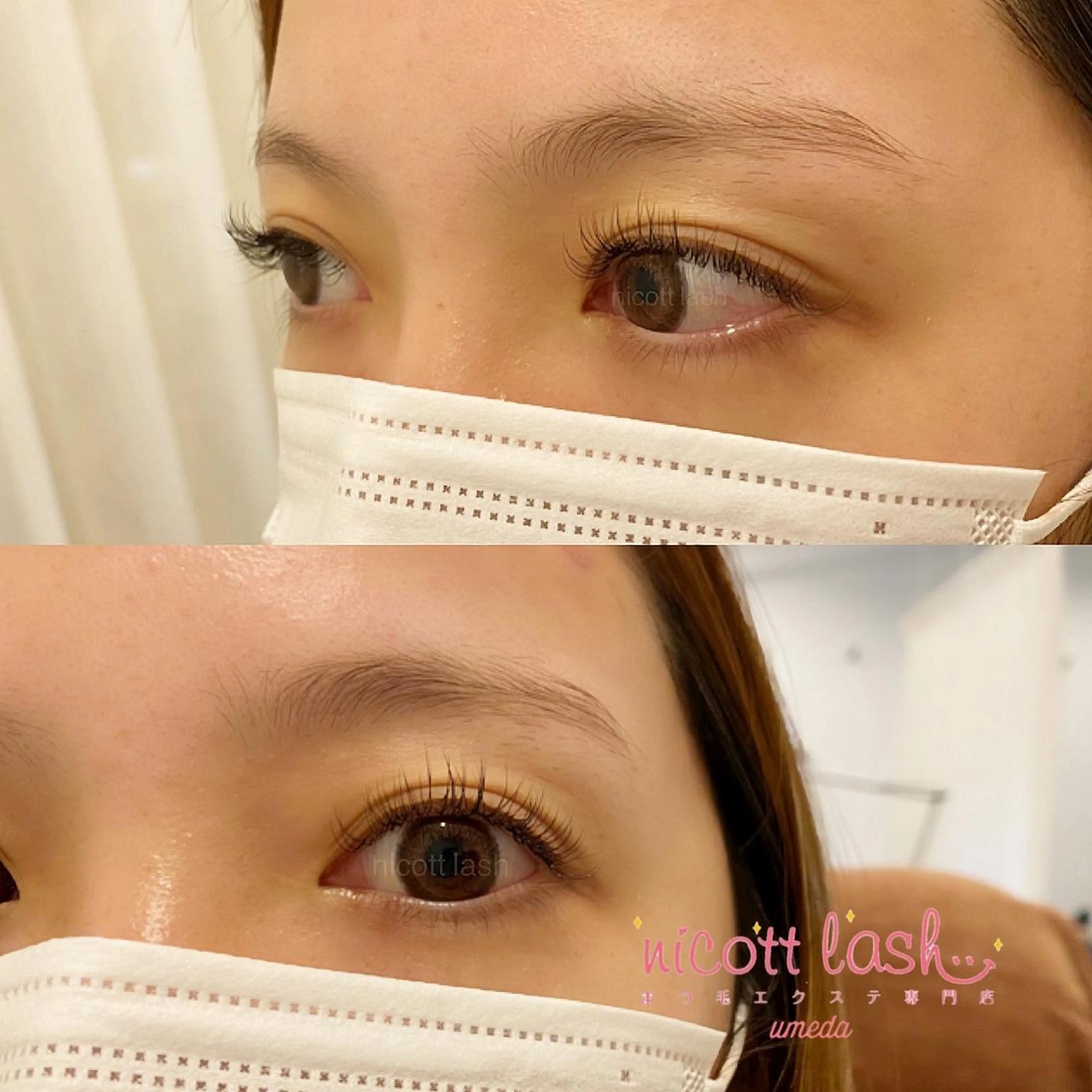 マツエク・マツパ Cカール セーブル sarah 反葉のマツエク・マツパデザイン