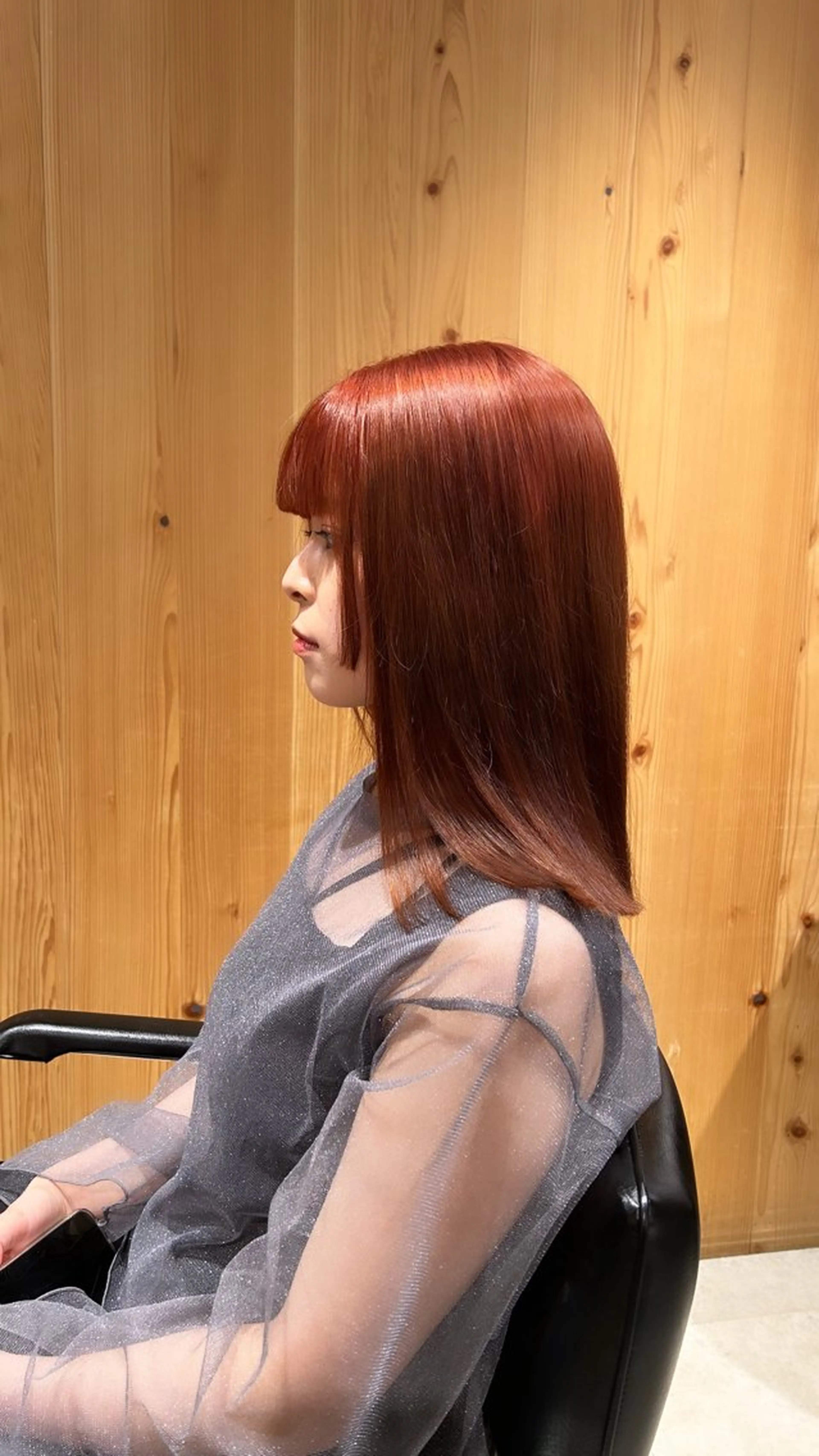 ミディアム カラー ブリーチ ピンクカラー カット ヘアカラー トリートメント スキバサミを使わない カット🌼唯🌼のヘアスタイル