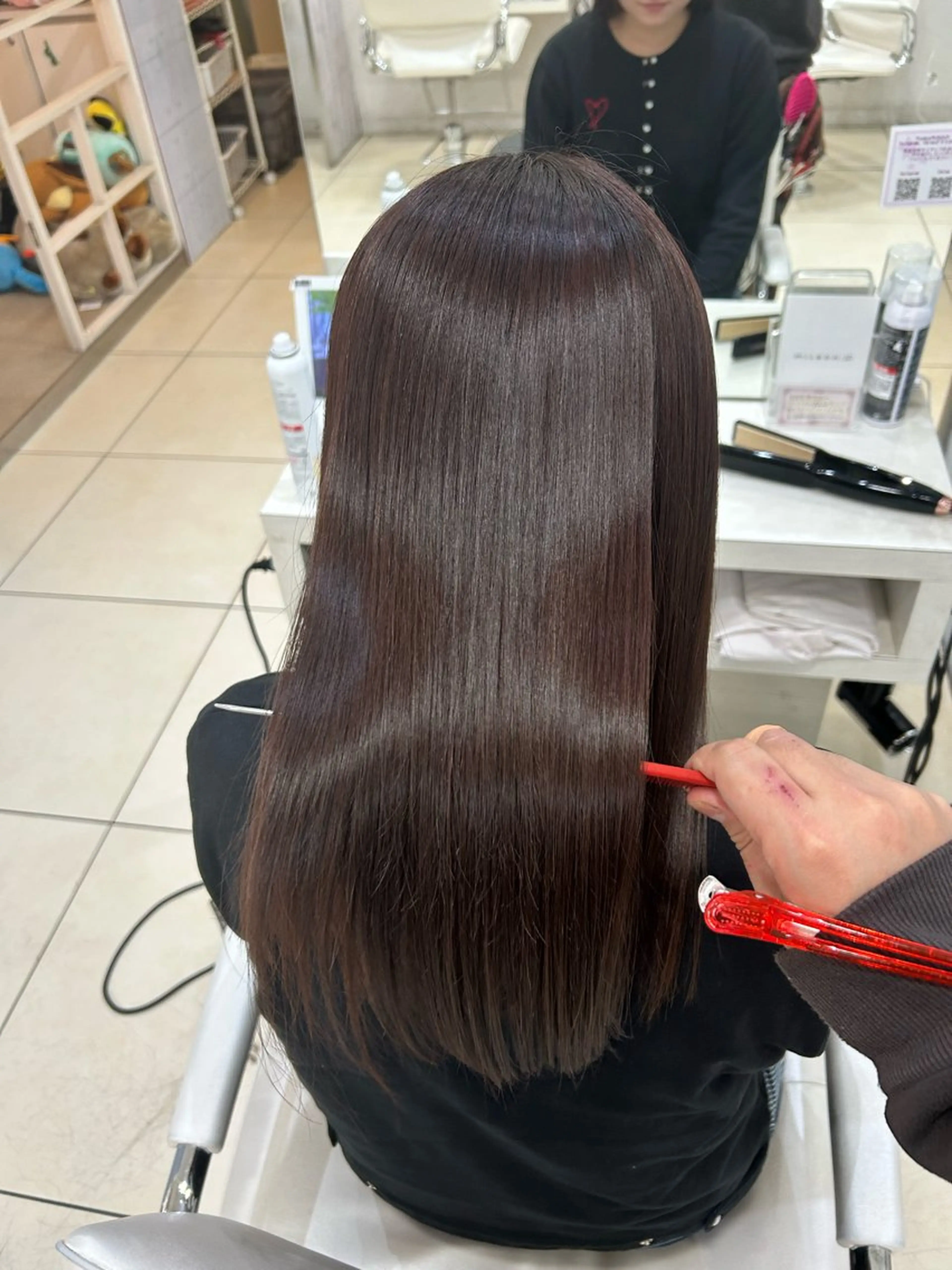 ロング ヘアカラー トリートメント 【髪質改善カラー】 瀧田嵐士🇰🇷のヘアスタイル