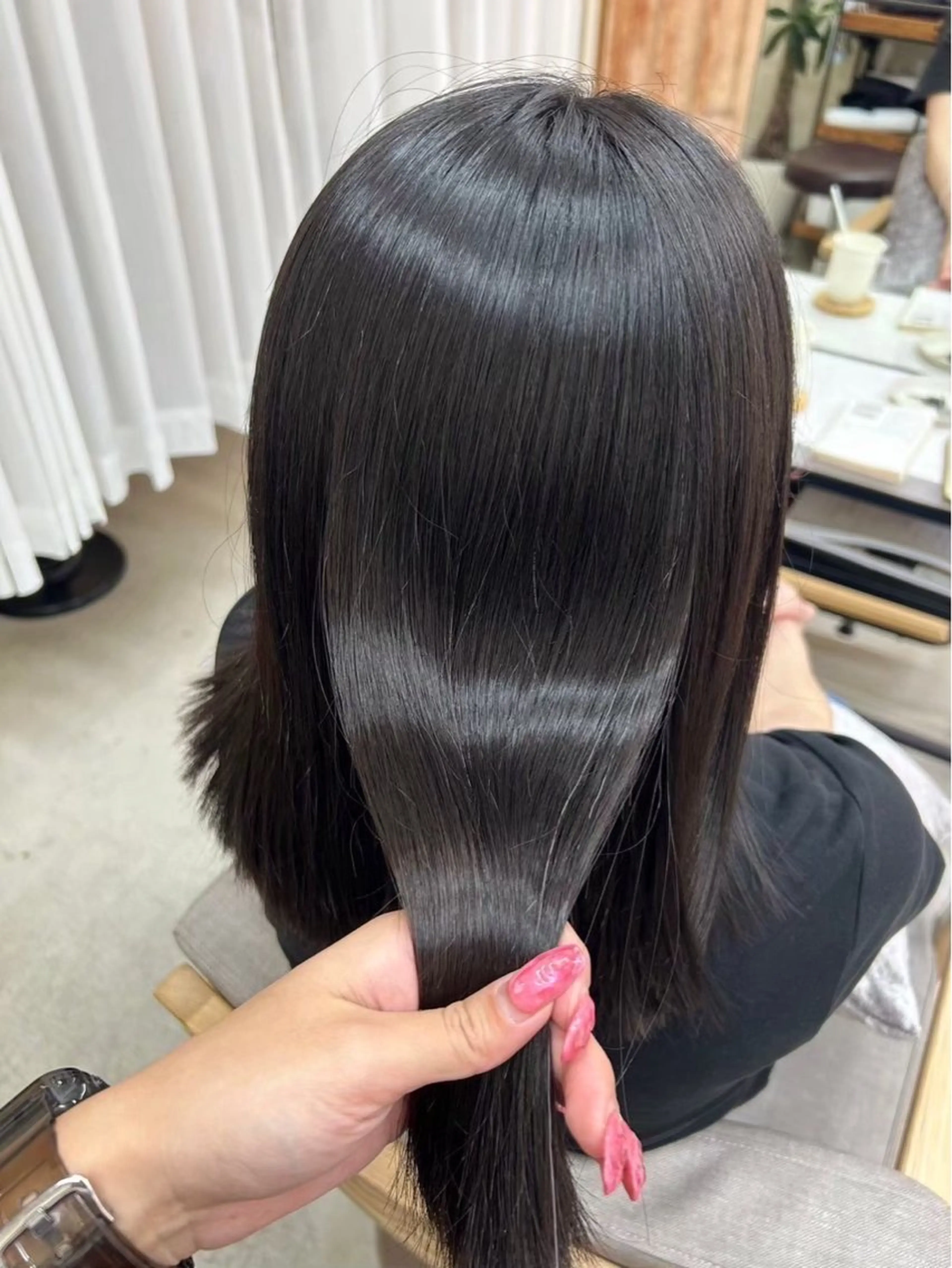パーマ ストレートパーマ 縮毛矯正 入佐 美聡のヘアスタイル