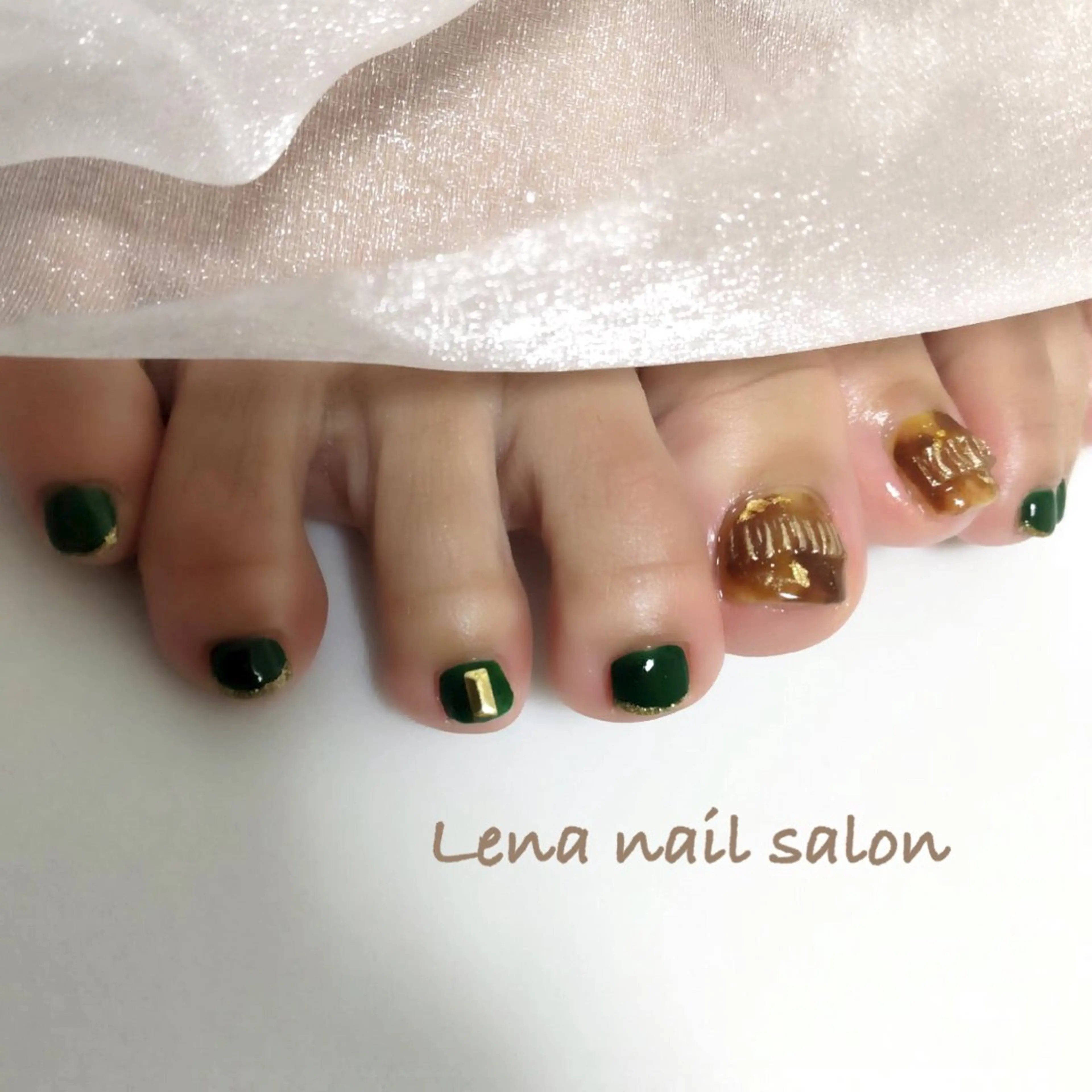 ネイル フットネイル 自爪育成ネイルケア Lena  nailのネイルデザイン