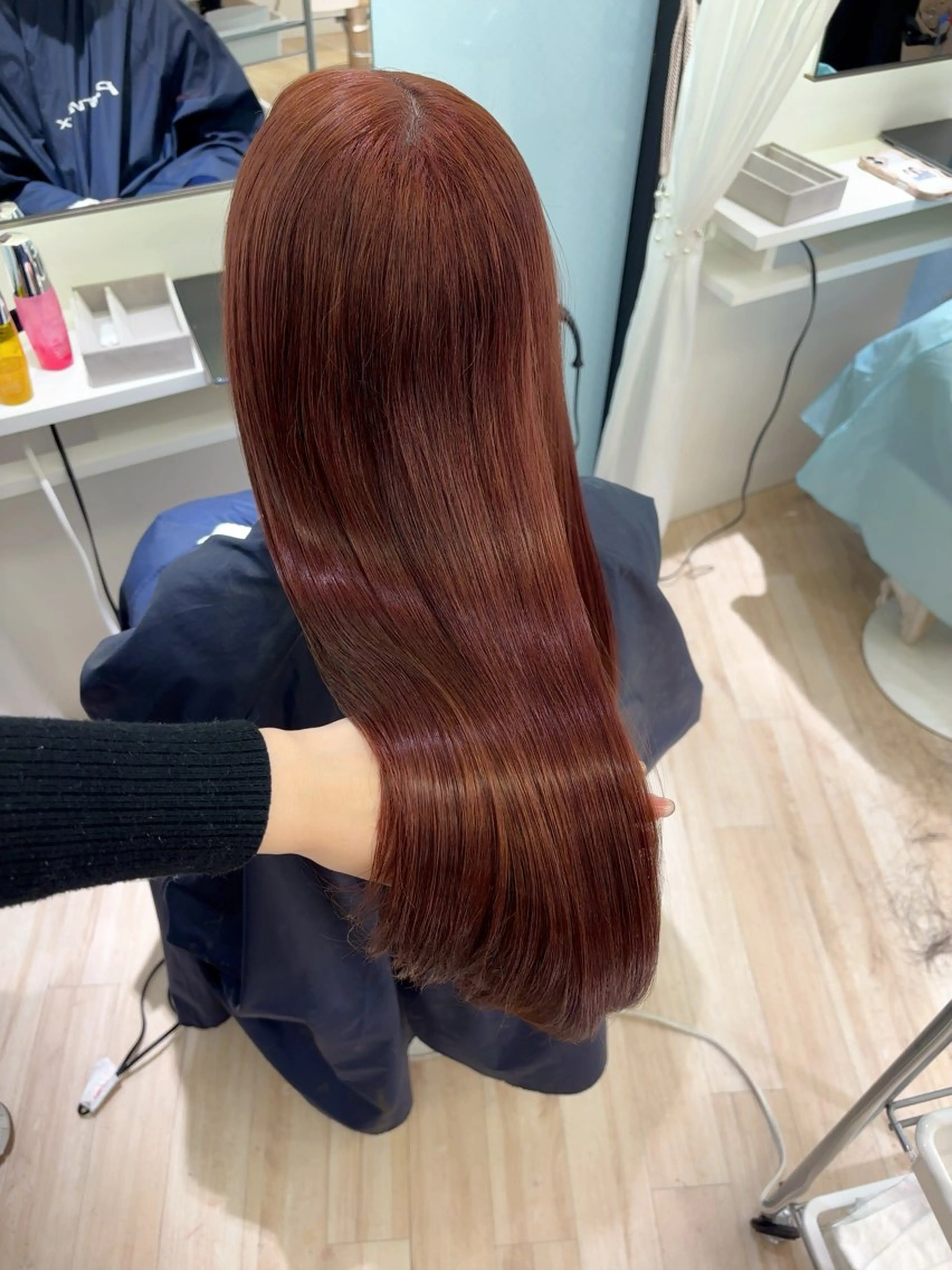 ロング カラー ヘアカラー ParveMix 岡本えりかのヘアスタイル