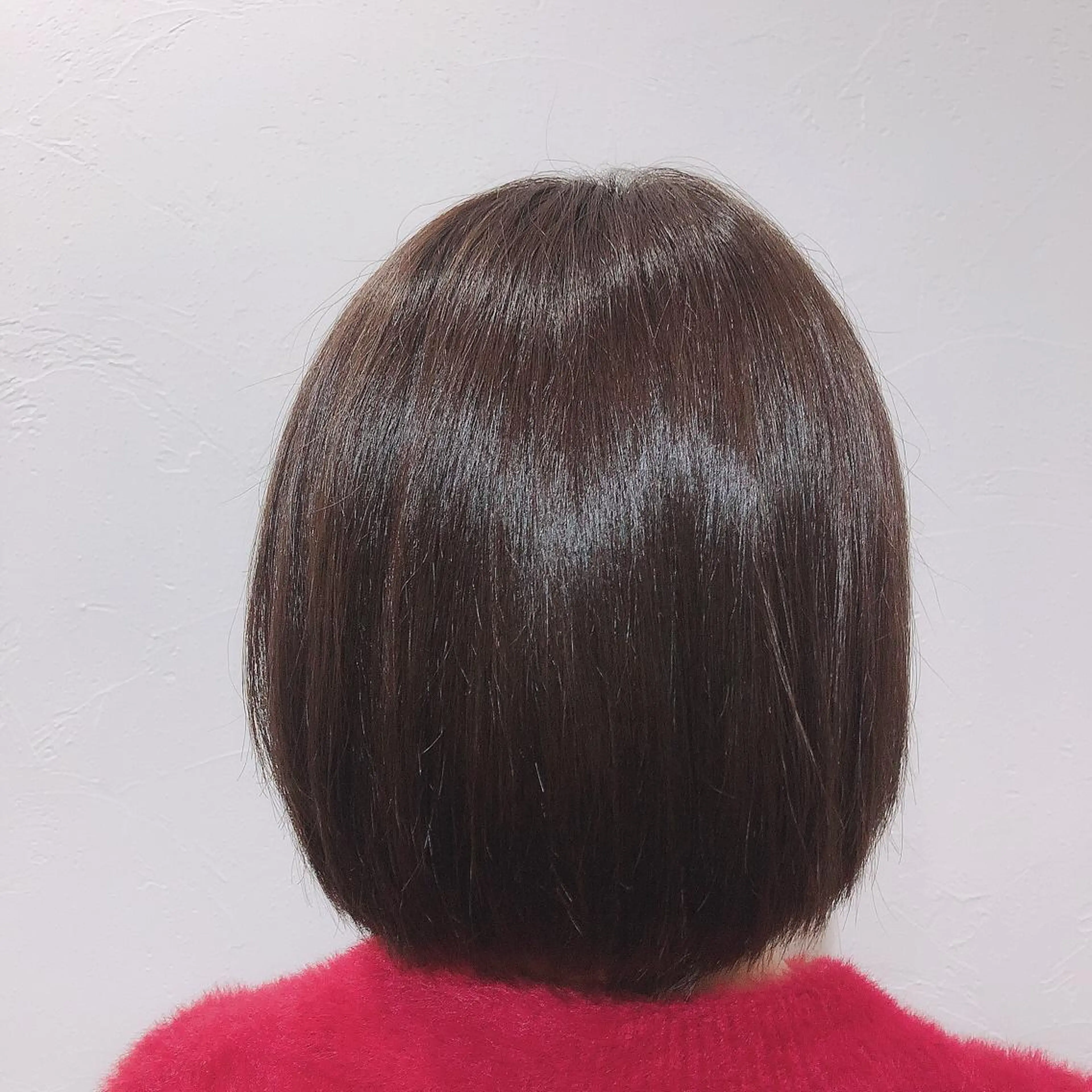 ミディアム アッシュ パープルカラー かわい りなのヘアスタイル