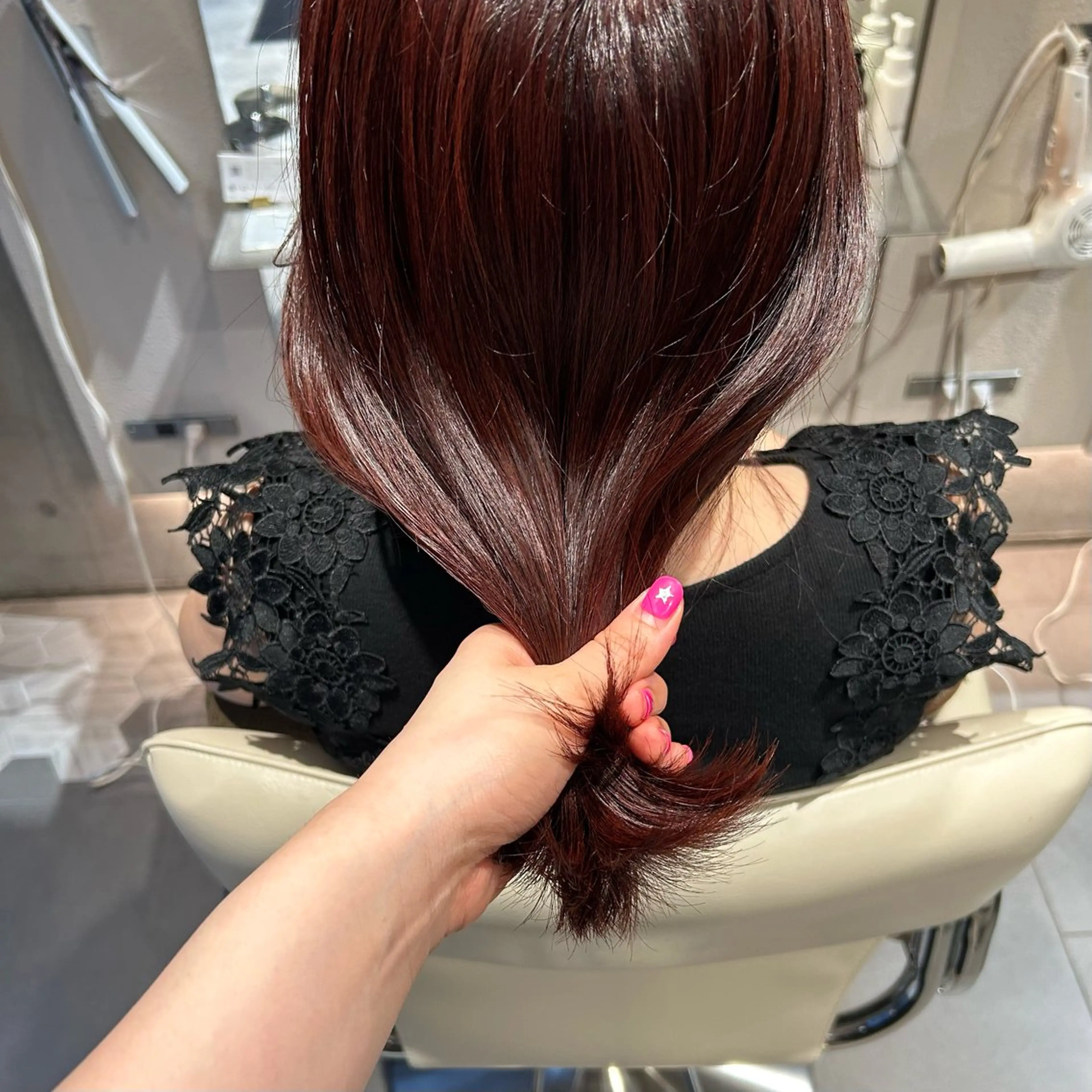 ミディアム カラー ヘアカラー トリートメント 艶感/ナチュラル 🌿マアヤのヘアスタイル