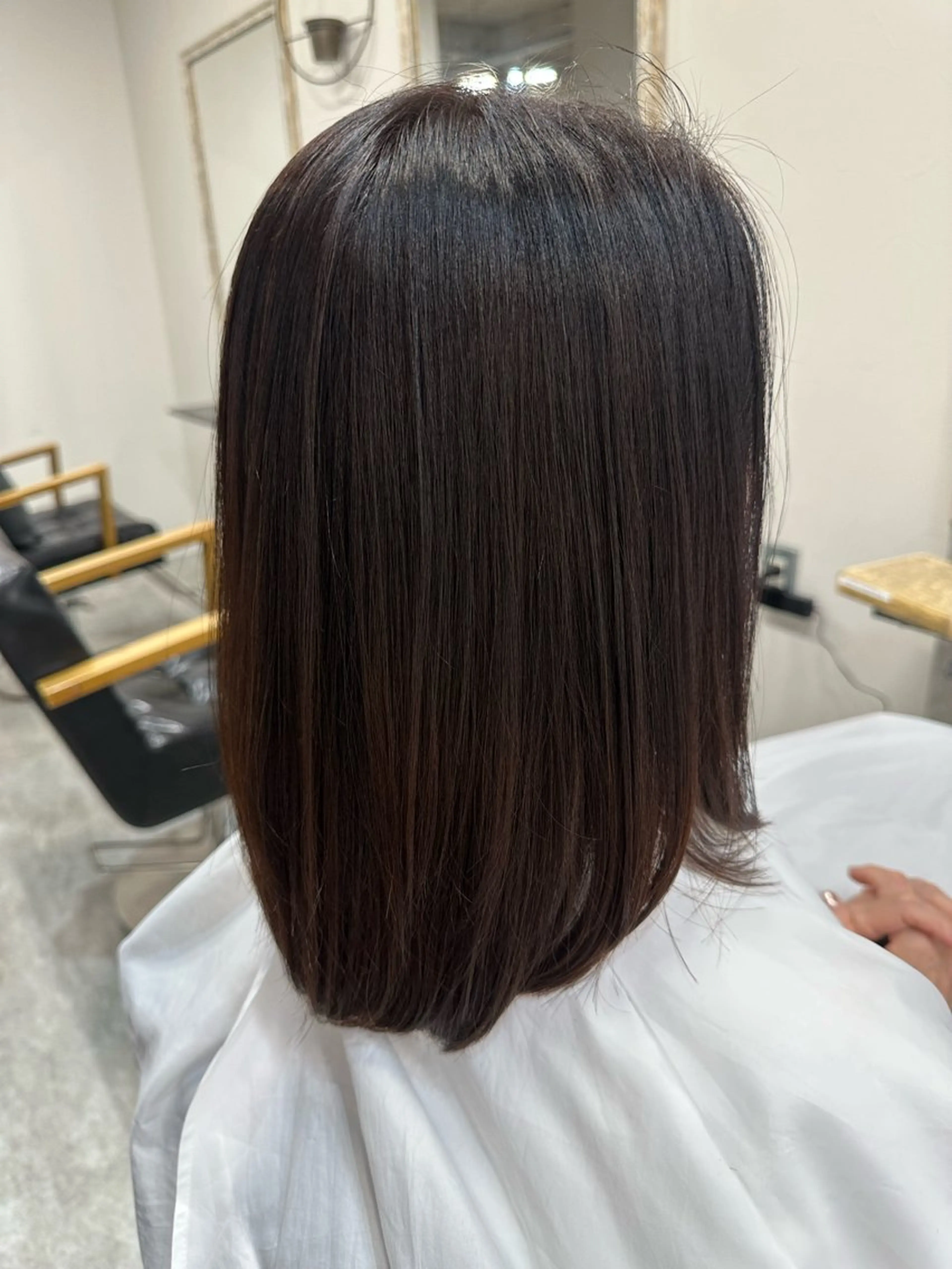 ミディアム カラー カット ヘアカラー トリートメント 福西晃希 【艶髪・髪質改善】のヘアスタイル