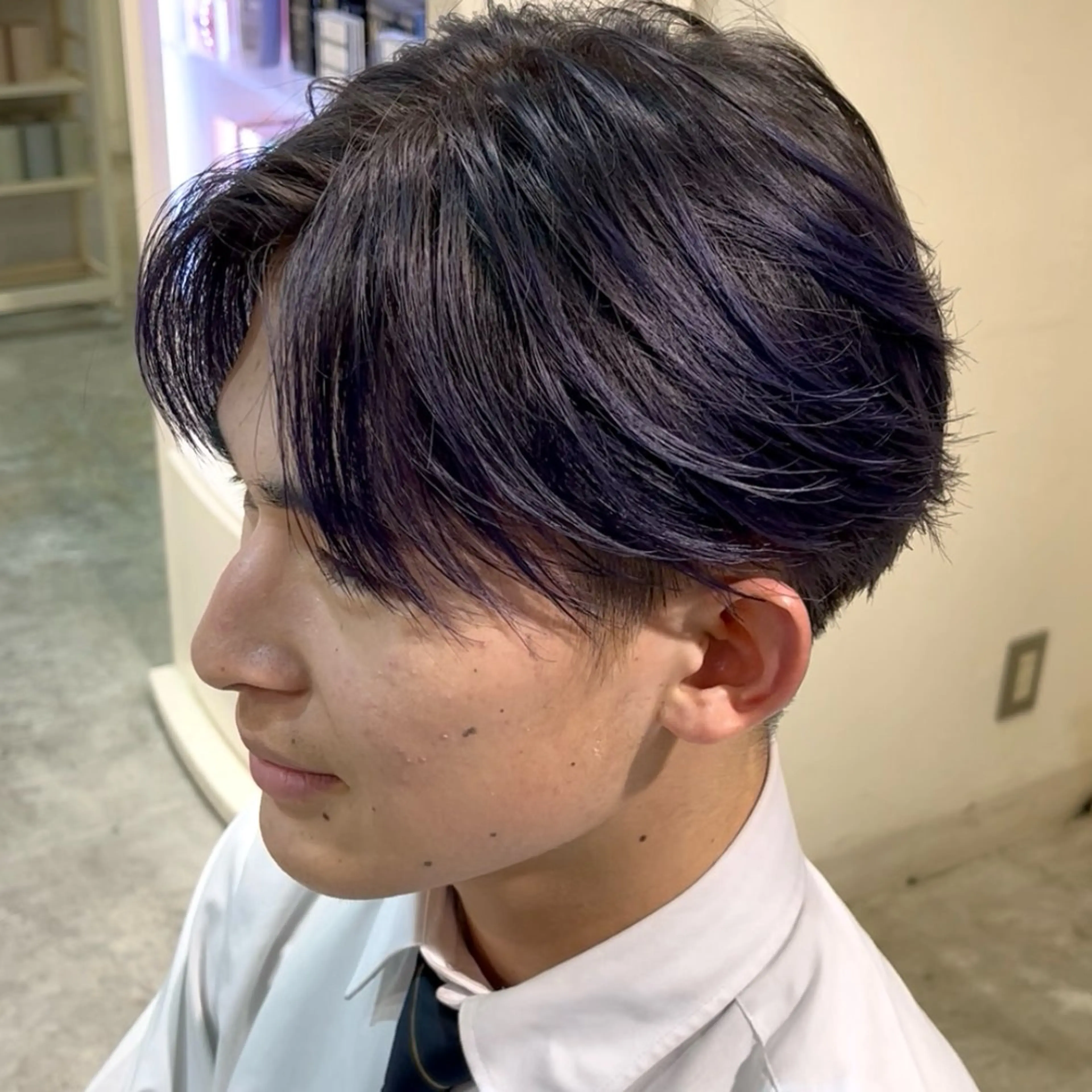 カラー メンズ カット ヘアカラー フェザーパーマ🌙 毛流れ yuzukiのヘアスタイル