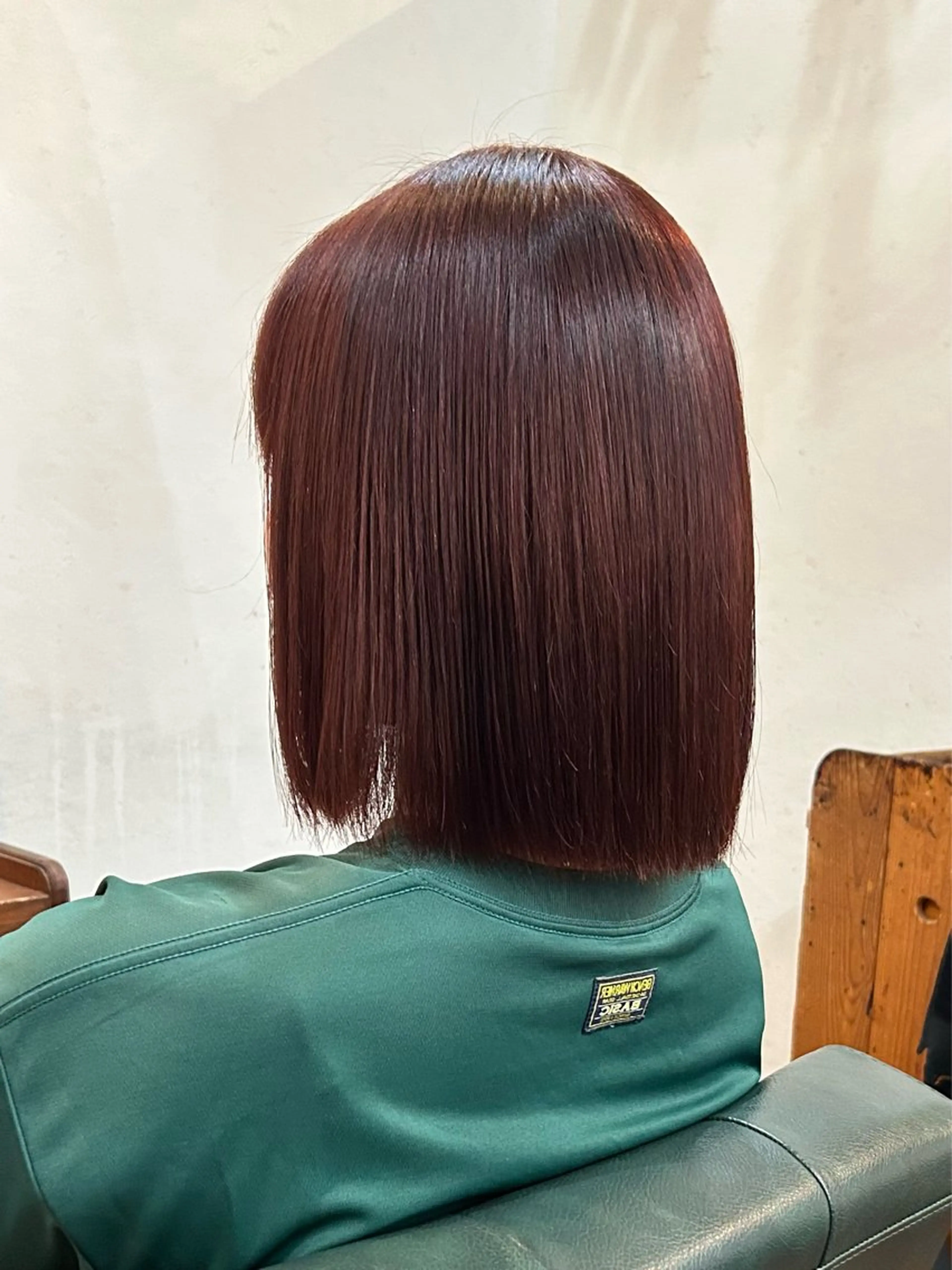 カラー ダブルカラー レッドカラー story 増田 わかなのヘアスタイル