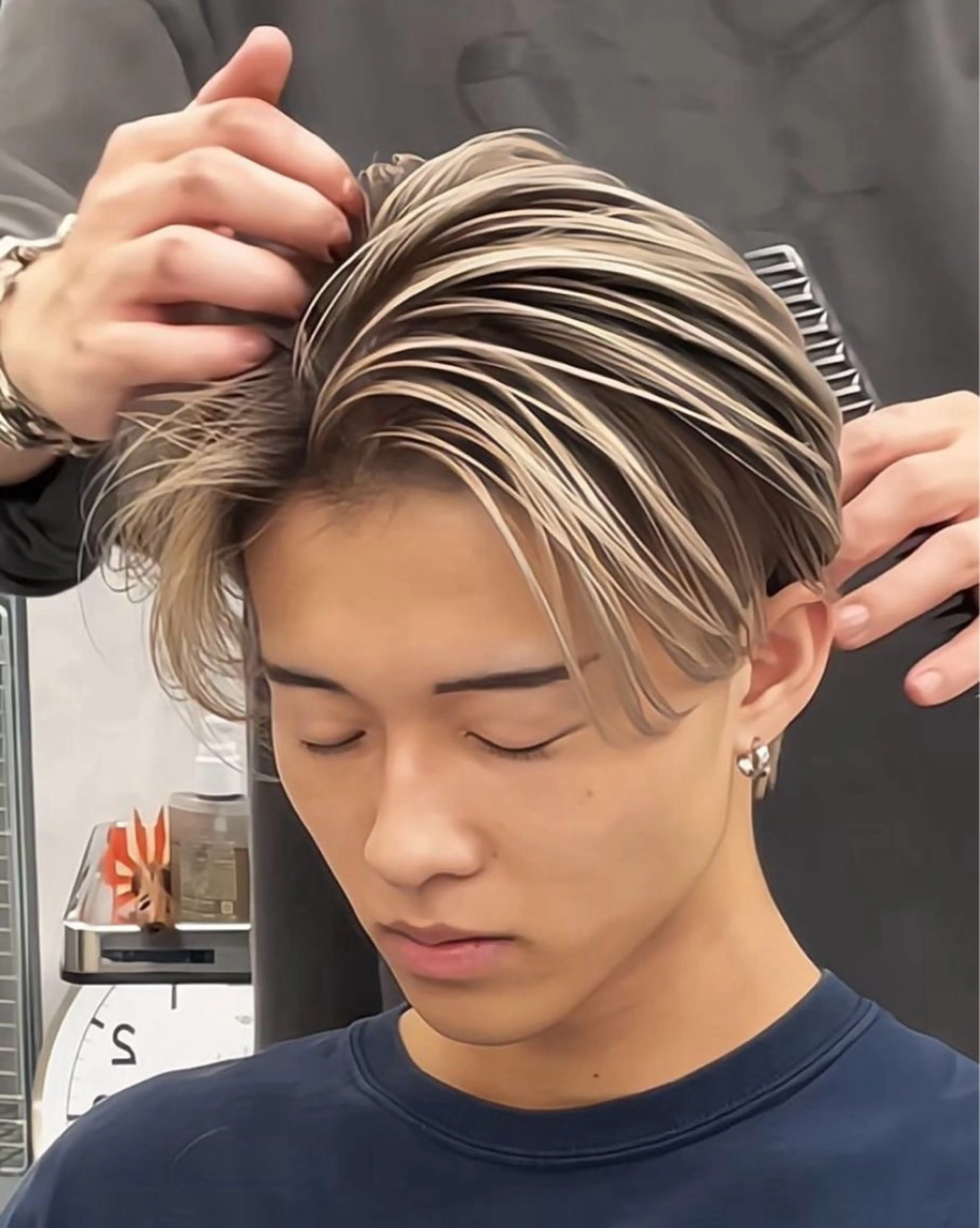 カラー メンズ Kaz. メンズ平尾・高宮のヘアスタイル