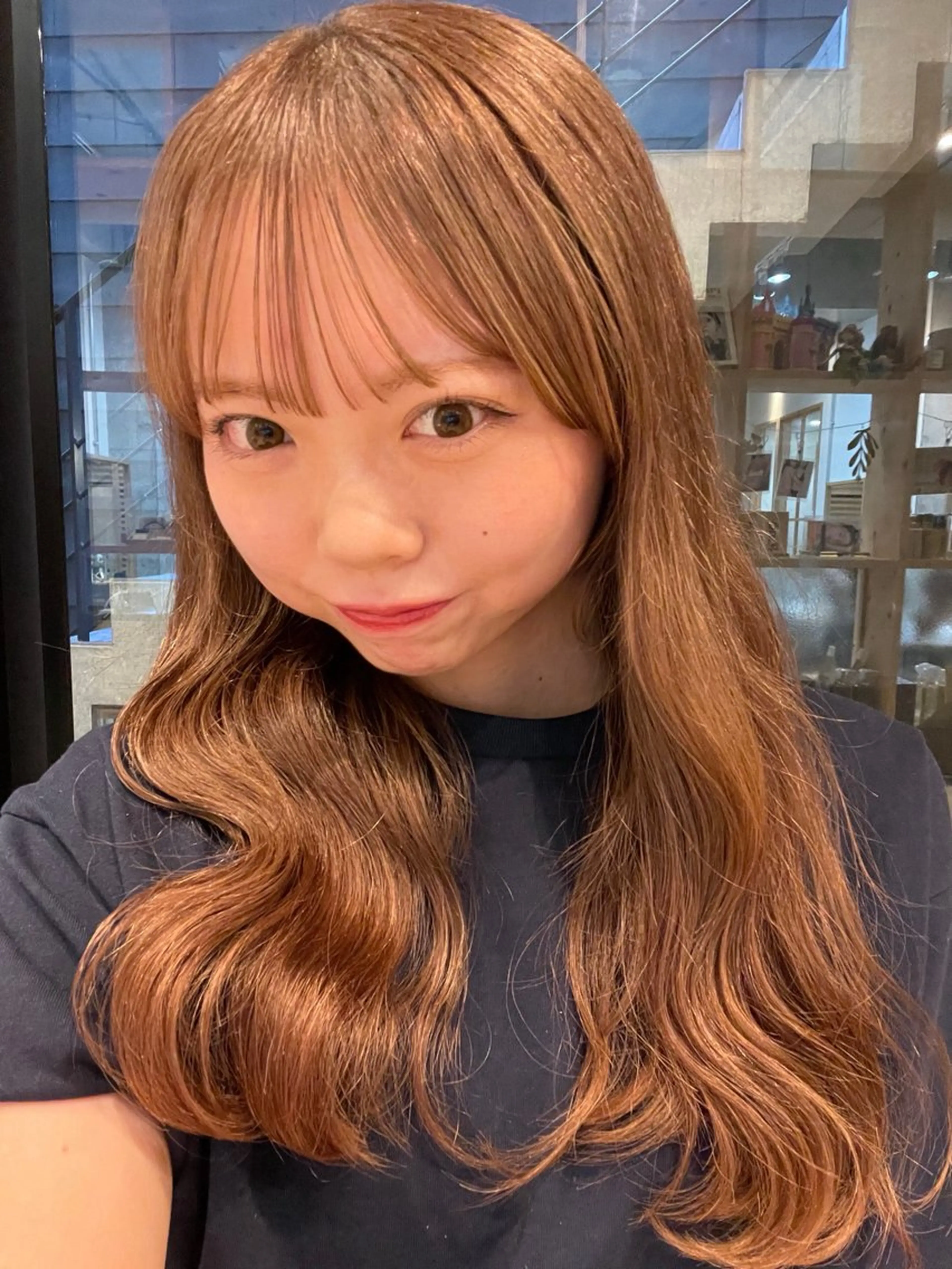 ロング カラー ベージュカラー ラベンダーカラー ラベンダーベージュ 愛莉/ラベンダー/ ベージュ/ブラウンのヘアスタイル