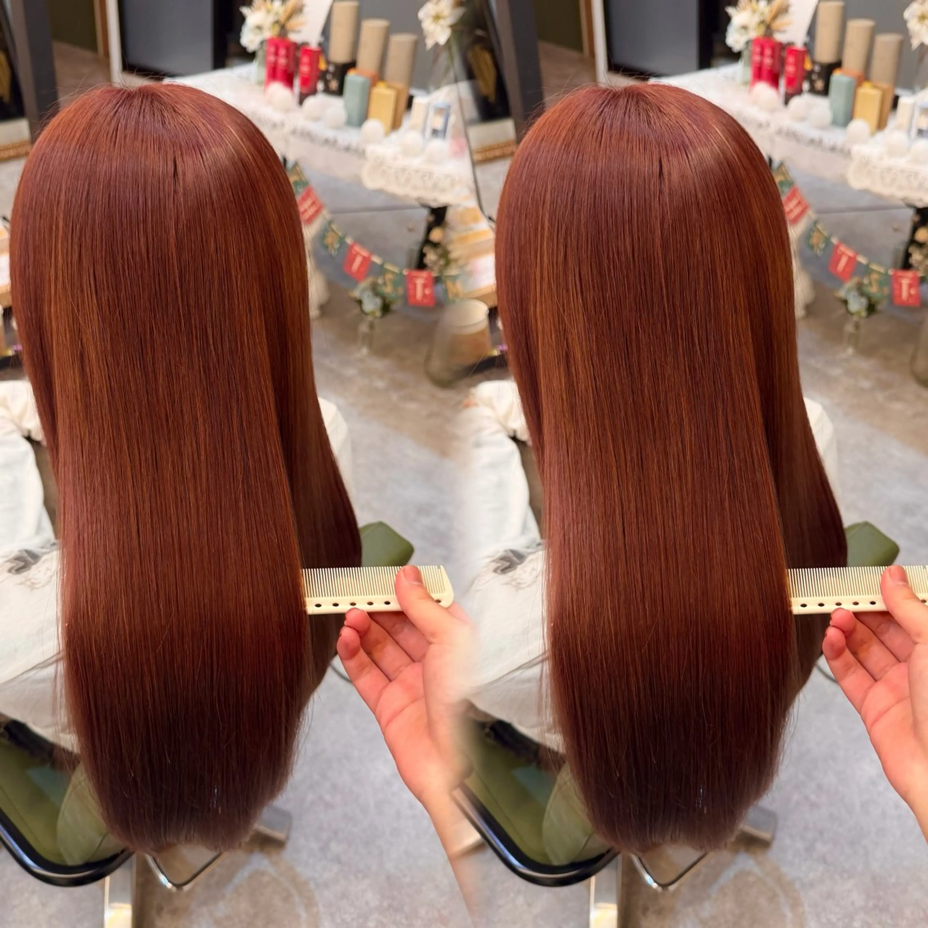 【🩰レディース様限定🩰】透明感カラー➕似合わせカット➕Aujuaトリートメント🛁🤍の写真