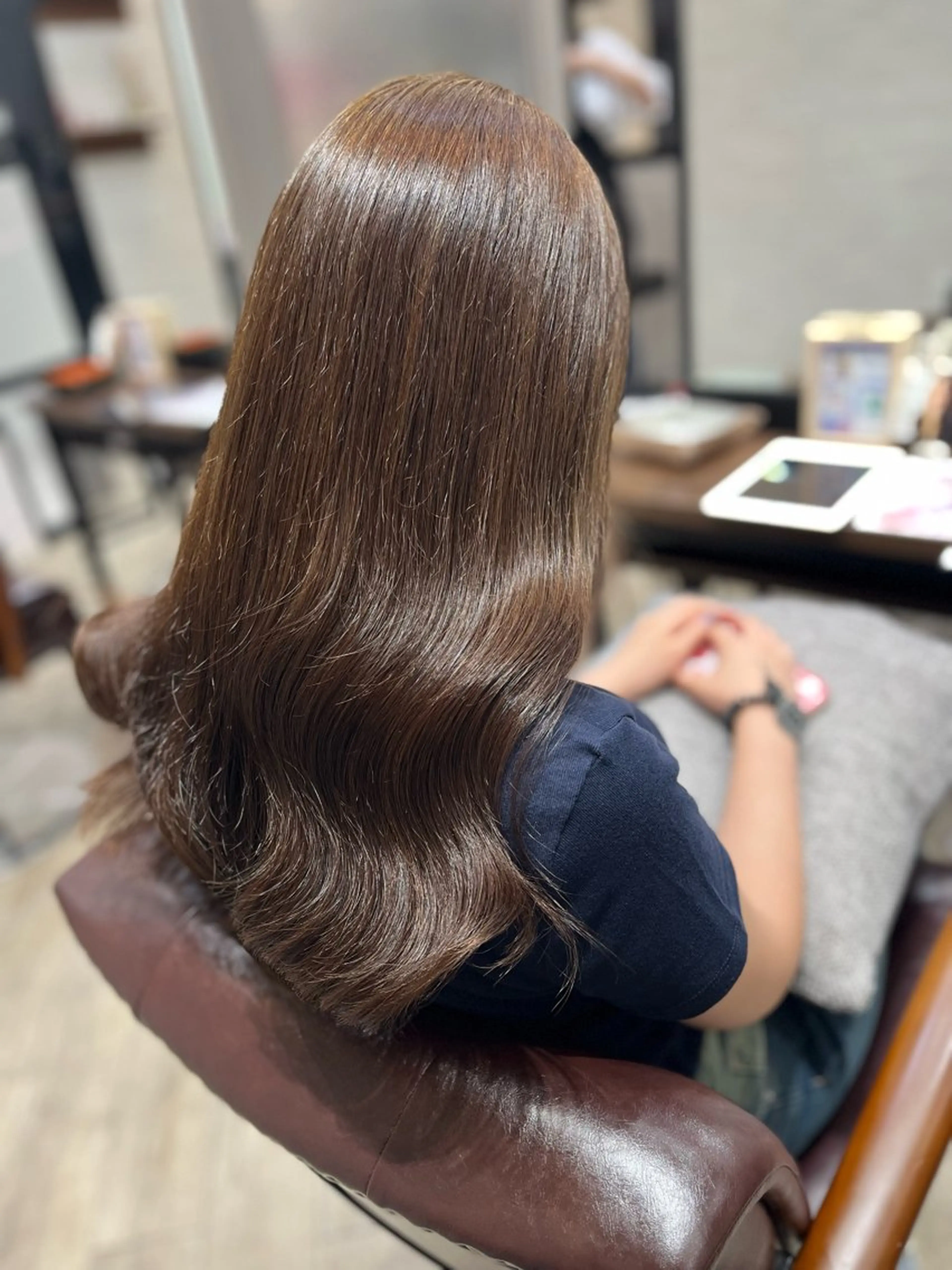 ロング カラー ブラウンカラー カット ヘアカラー トリートメント 🫧ぷる艶カラー🫧 Yuubi🦩のヘアスタイル