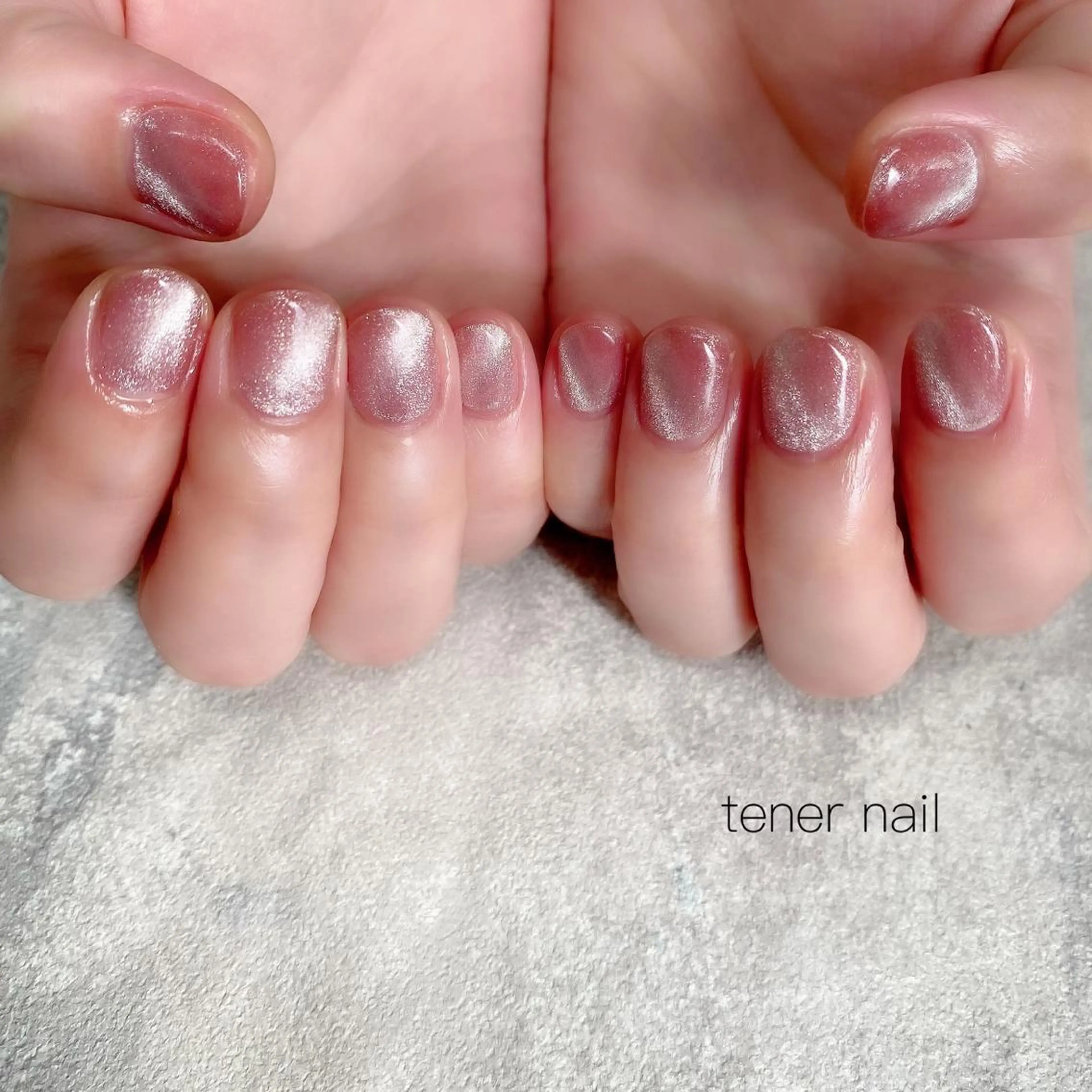 ネイル マグネットネイル マグネットワンカラー ワンカラーネイル テネルネイル tener nailのネイルデザイン