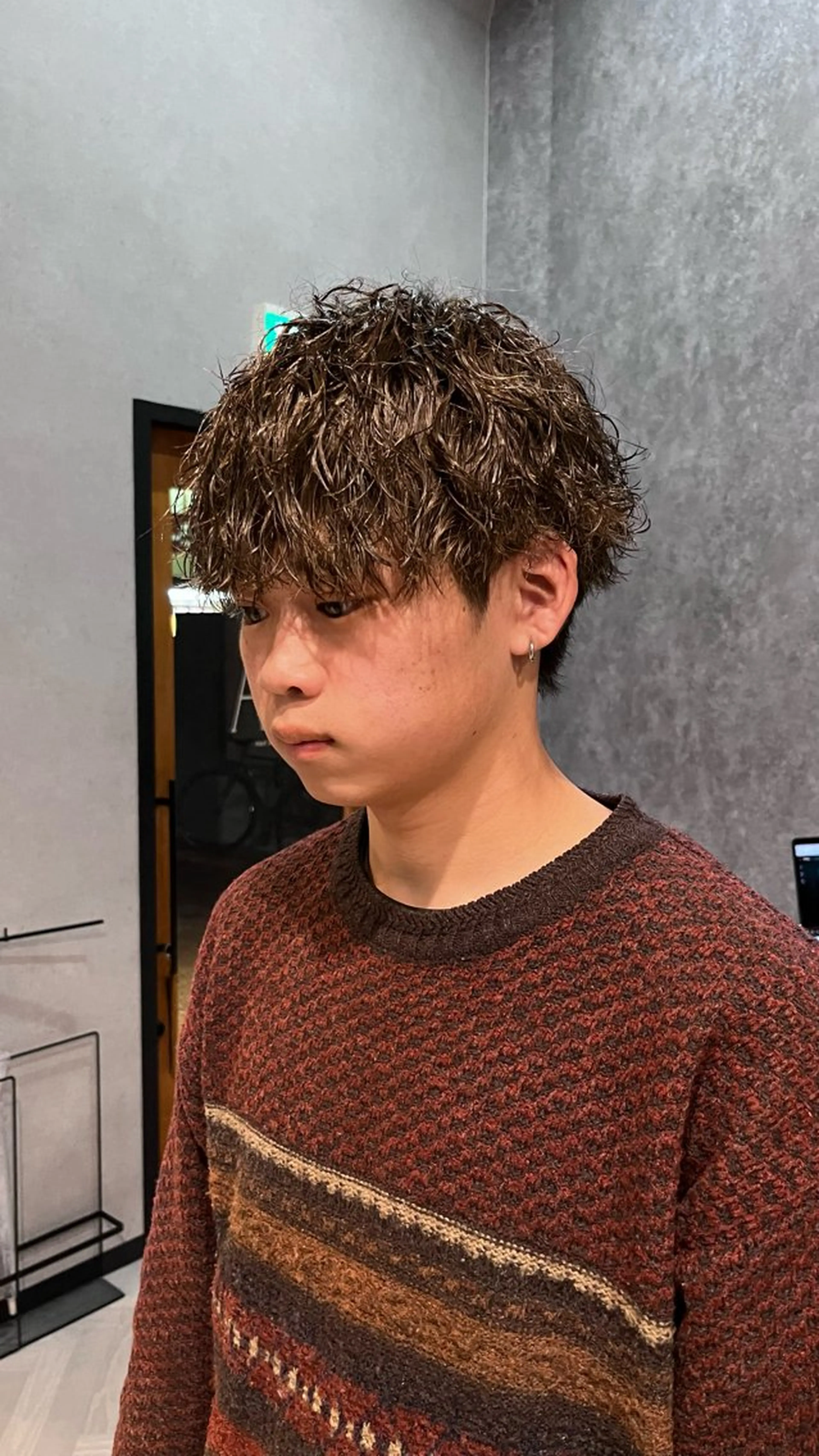 パーマ メンズ パーマスタイル特化◎ 永戸圭汰のヘアスタイル