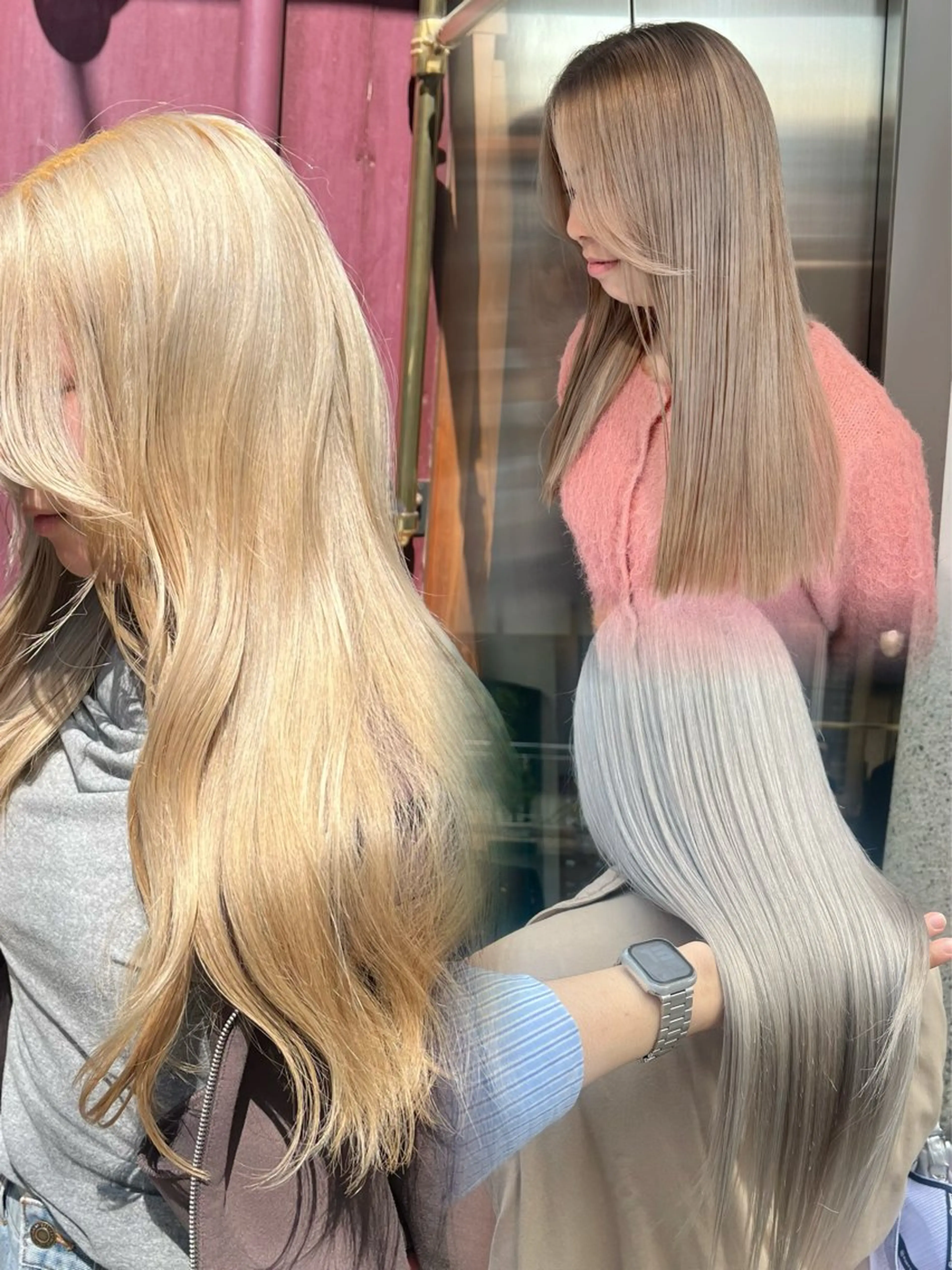 ロング カラー カット ヘアカラー トリートメント 赤みゼロ/透明感 カラー🌿KANTAのヘアスタイル