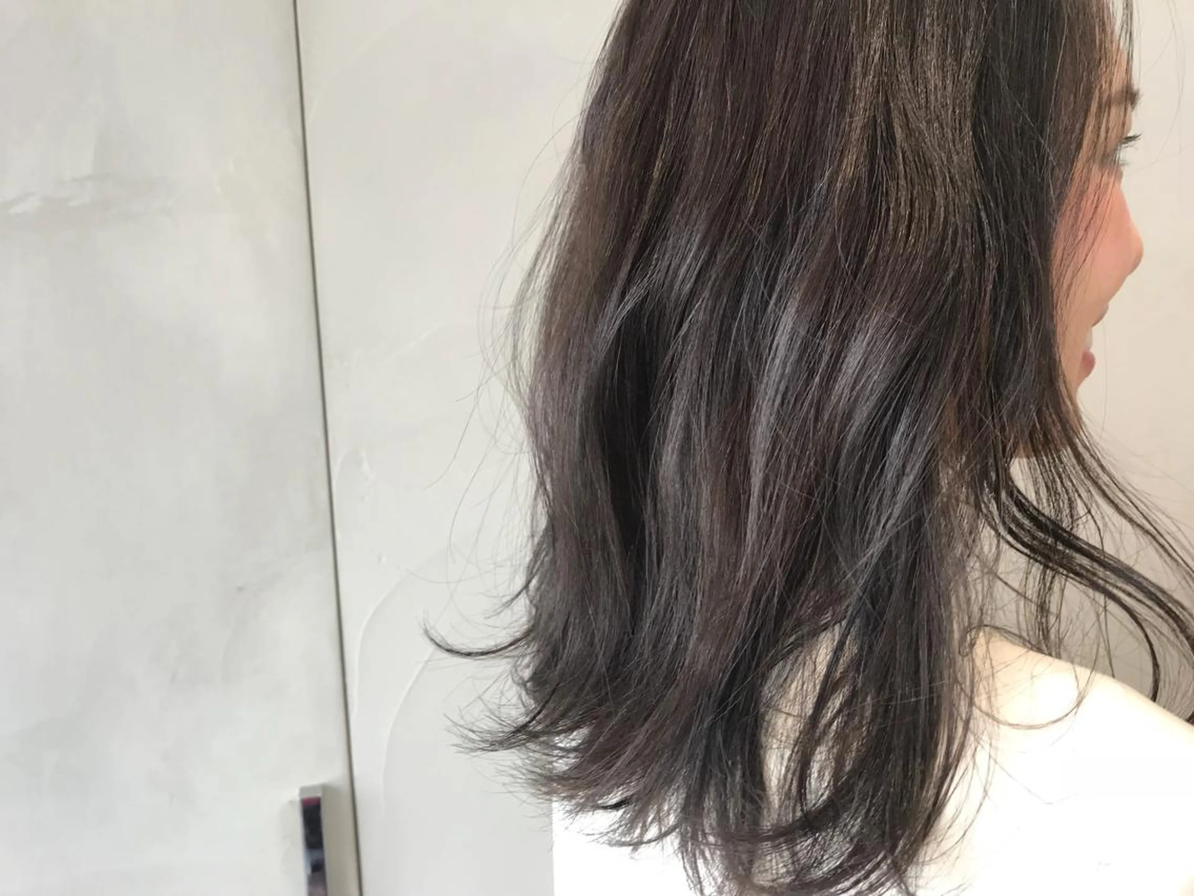 ミディアム オリーブ透明感カラー 表参道/MIKUのヘアスタイル