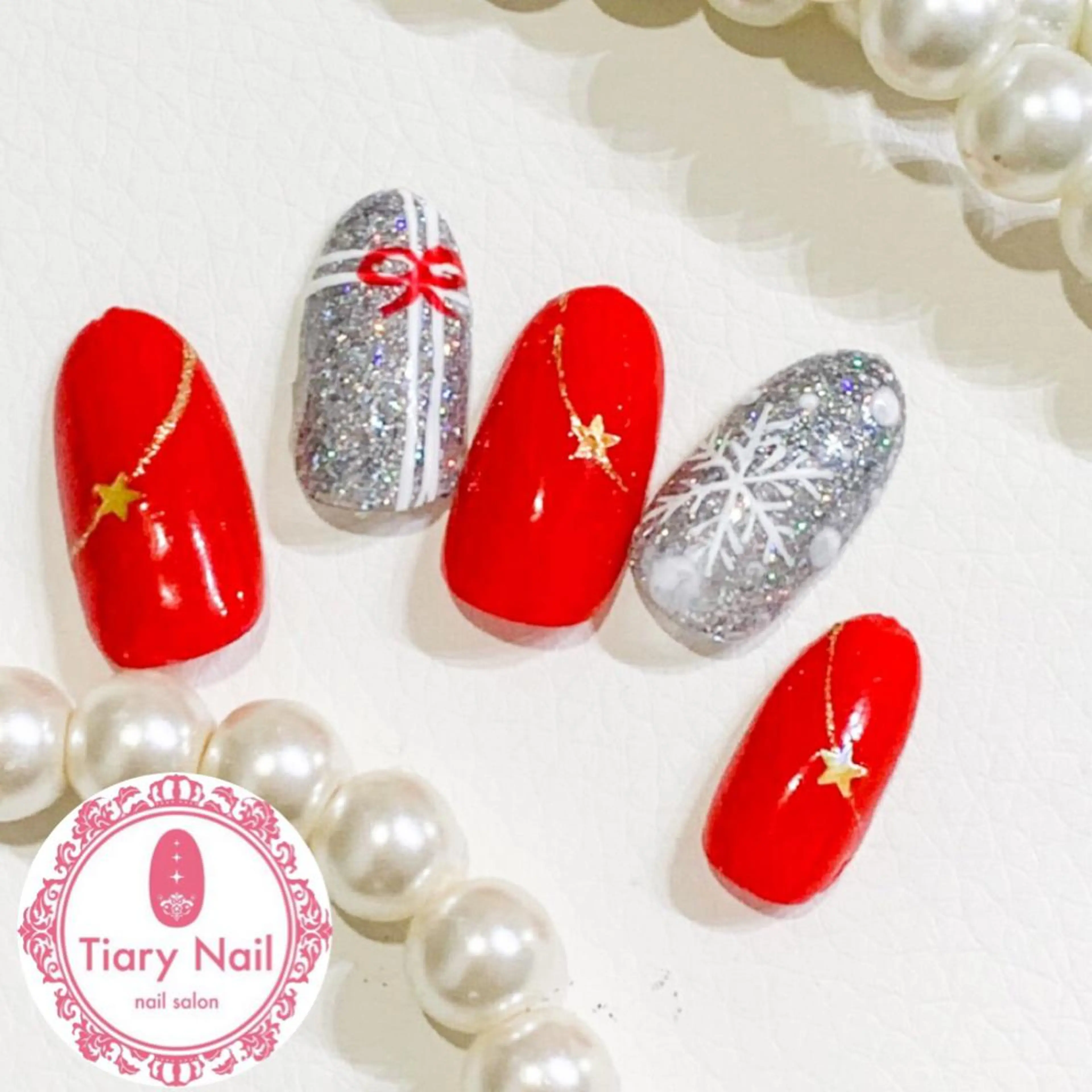 ネイル 桜ネイル 長さ出し スカルプネイル 💗🪽Tiary Nail🪽💗のネイルデザイン