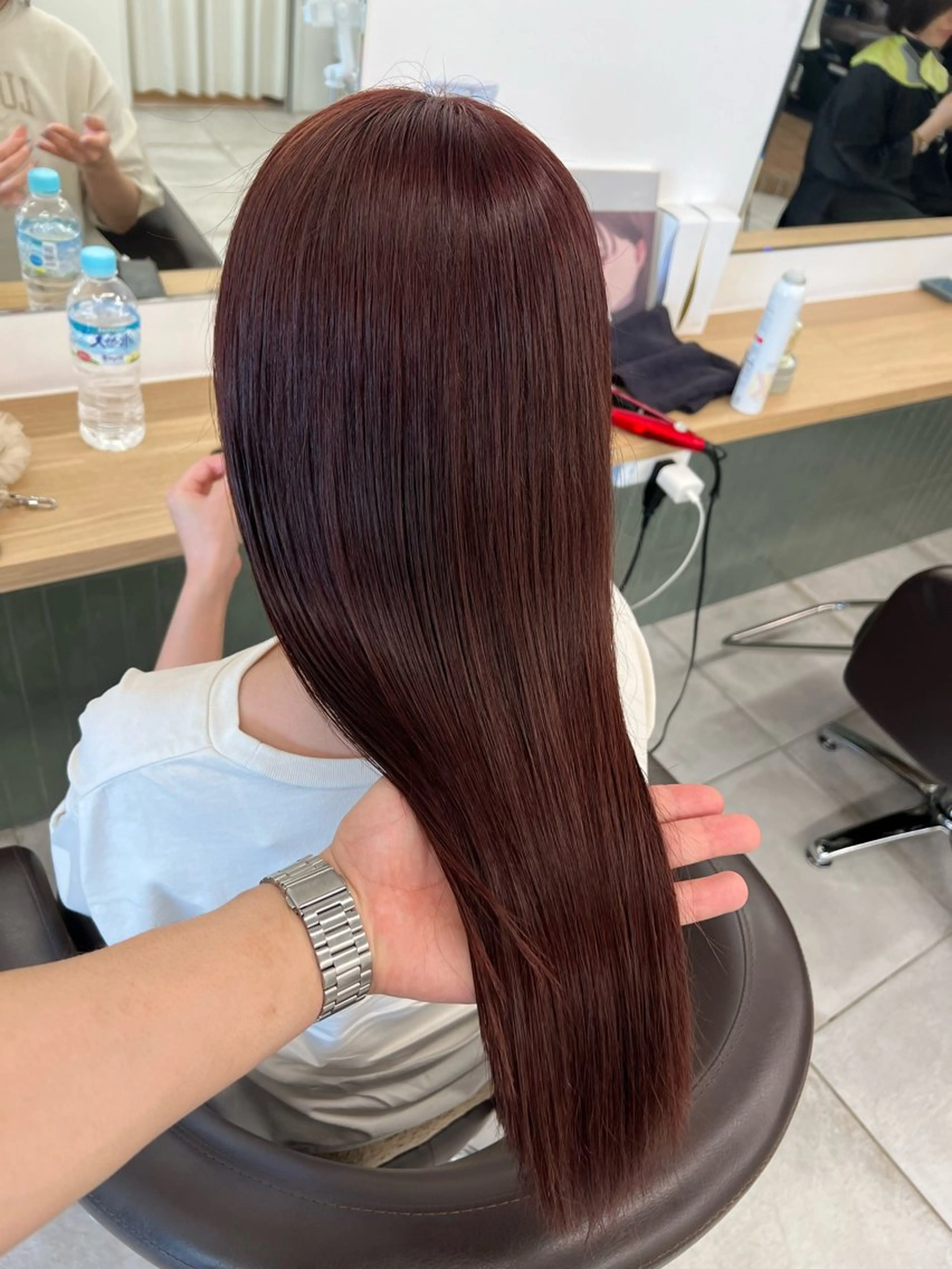 ロング カラー カット ヘアカラー トリートメント 赤みゼロ/透明感 カラー🌿KANTAのヘアスタイル