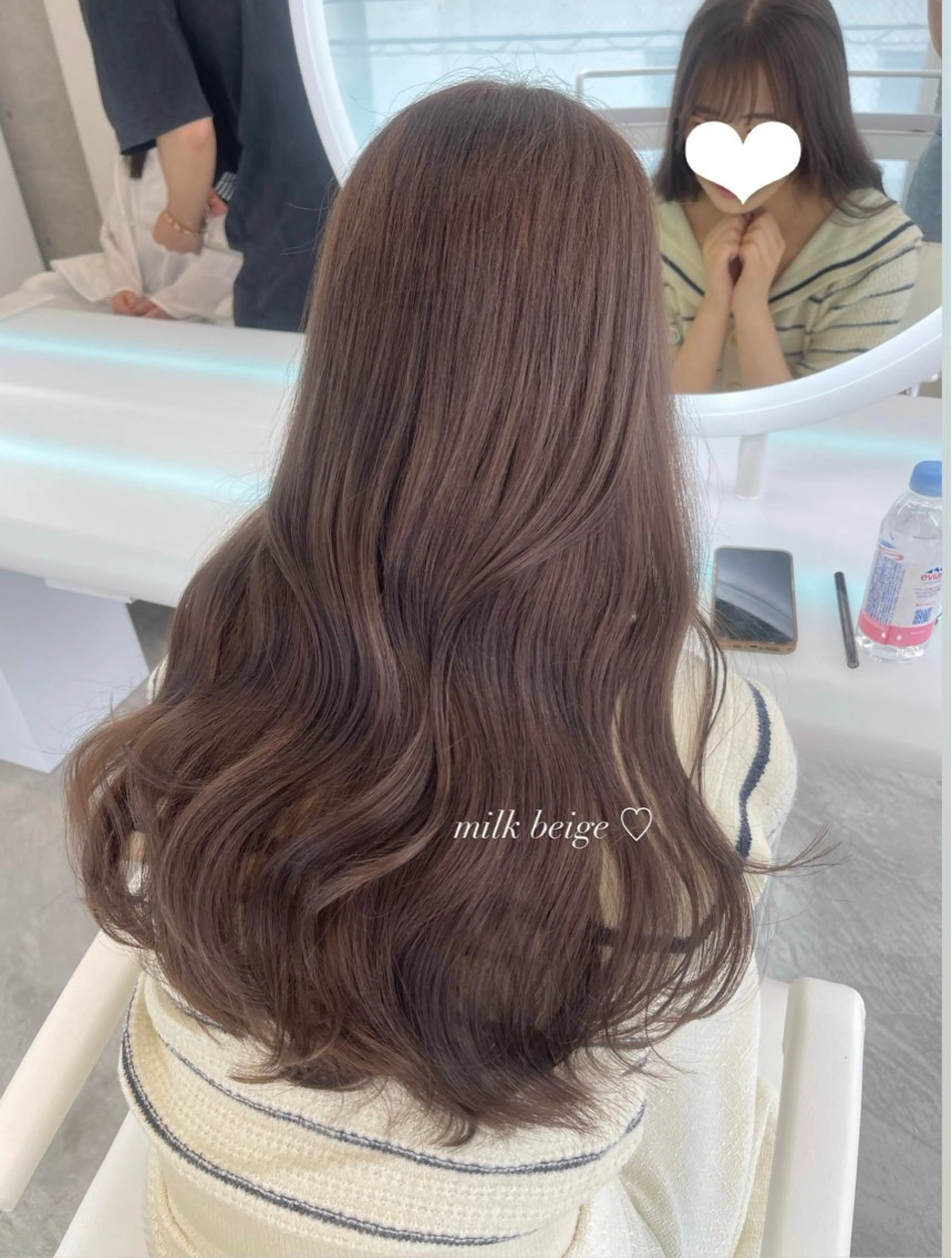 ロング カラー レイヤーカット 透明感カラー表参道のヘアスタイル