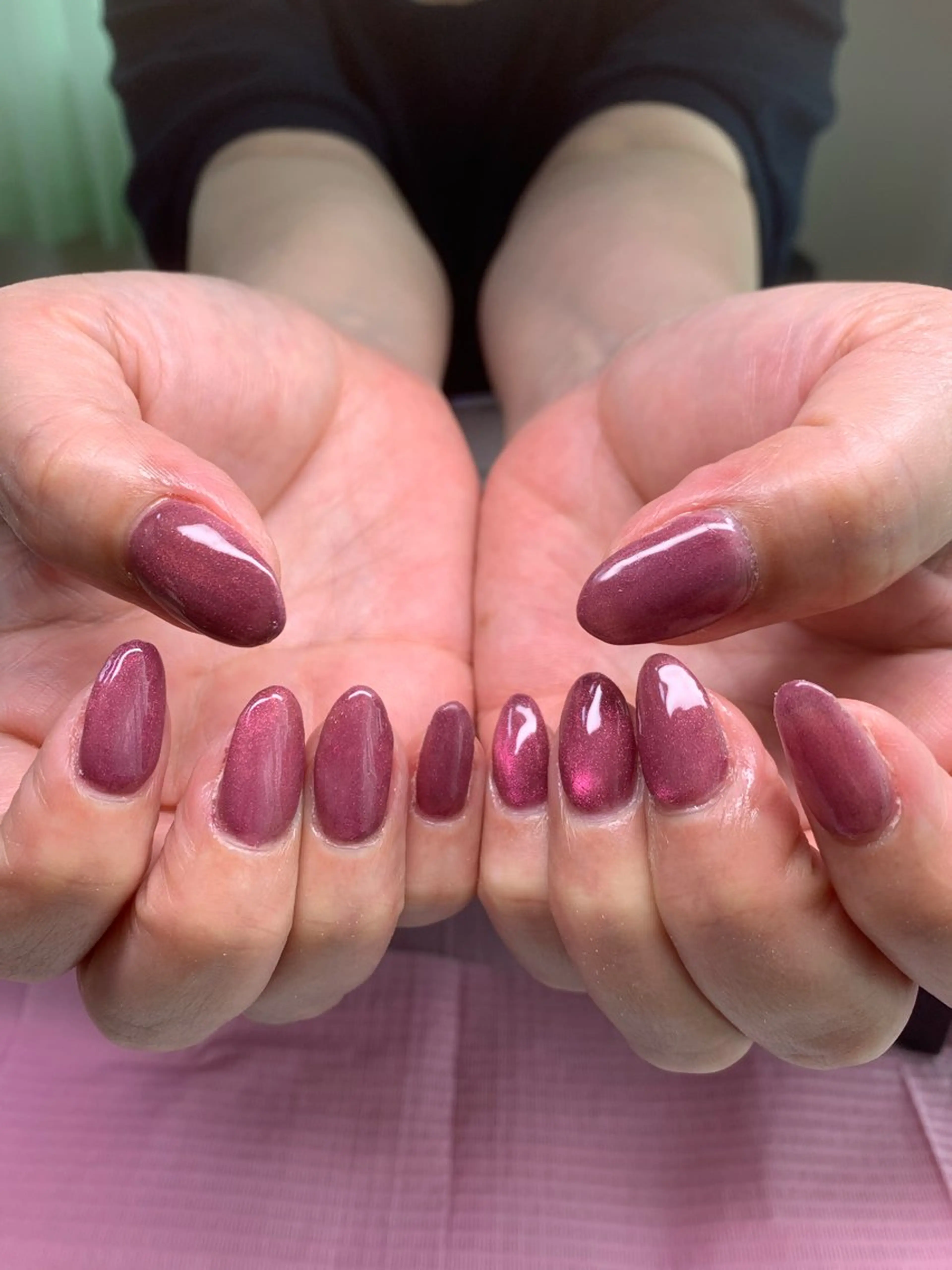 ネイル マグネットネイル マグネットワンカラー ワンカラーネイル MANA_NAIL このみのネイルデザイン