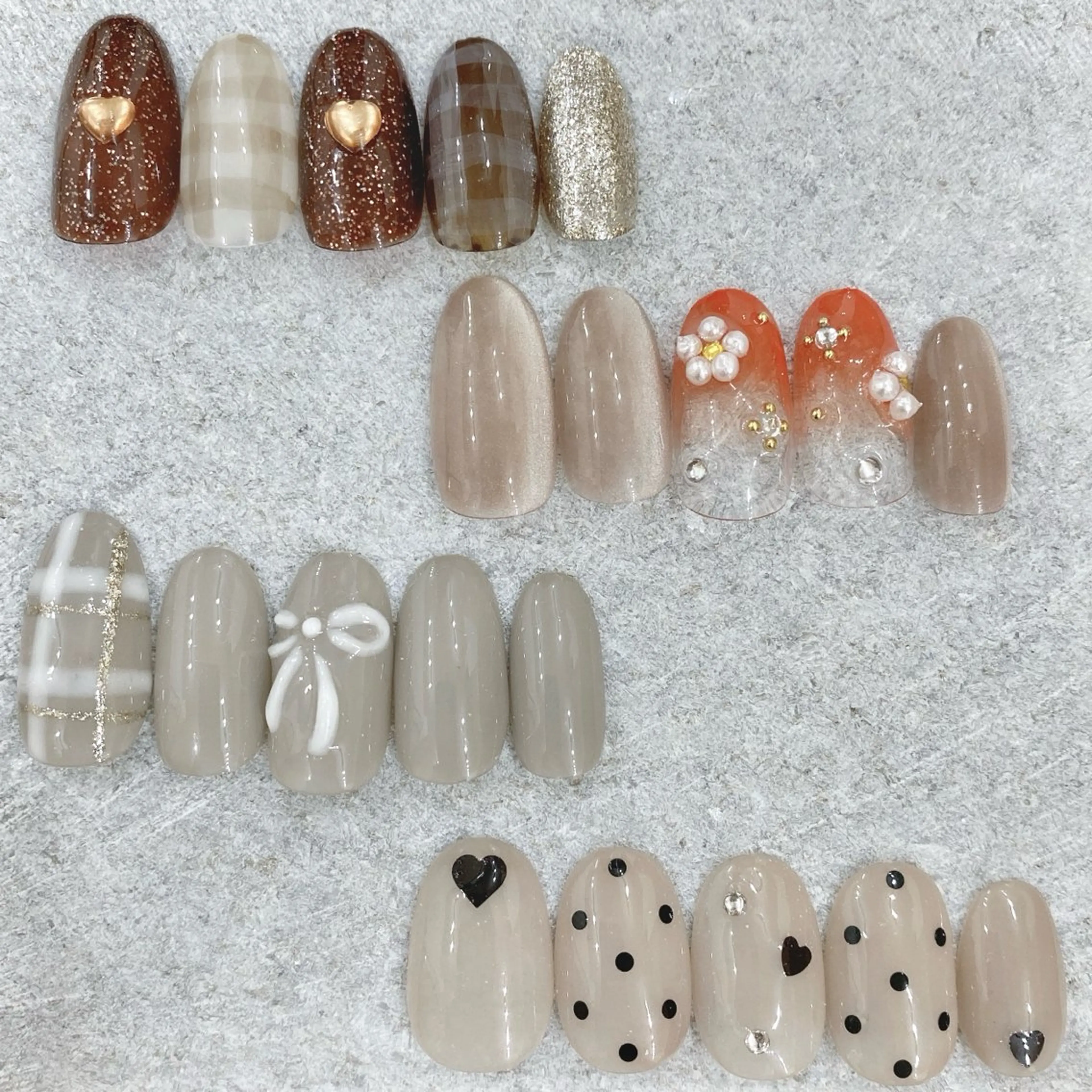 ネイル ハンドネイル 艶/マグネット/網紅 /韓国/岩下りほのネイルデザイン