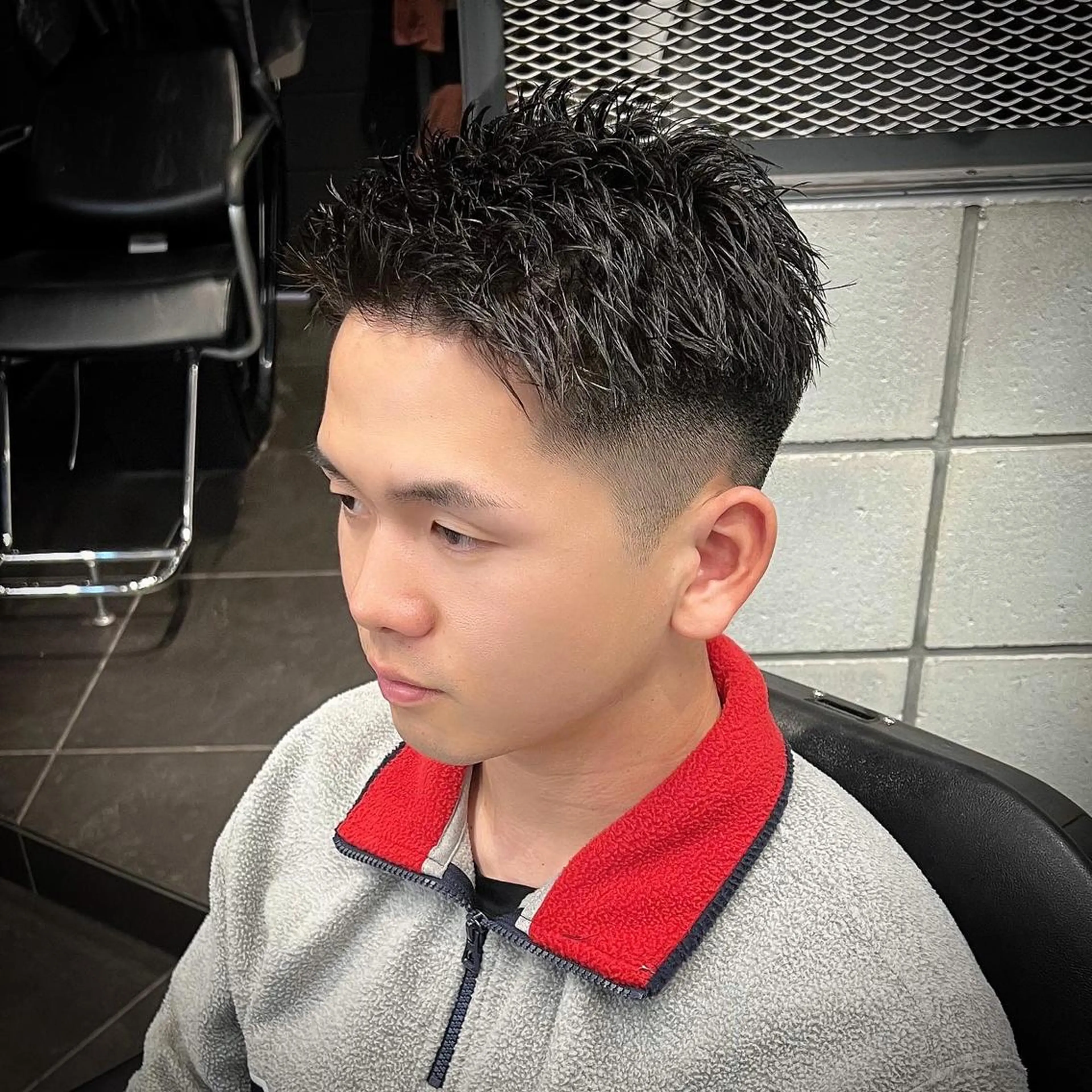 メンズ 刈り上げ カット トリートメント メンズ特化/パーマ/ メッシュ/竜成のヘアスタイル