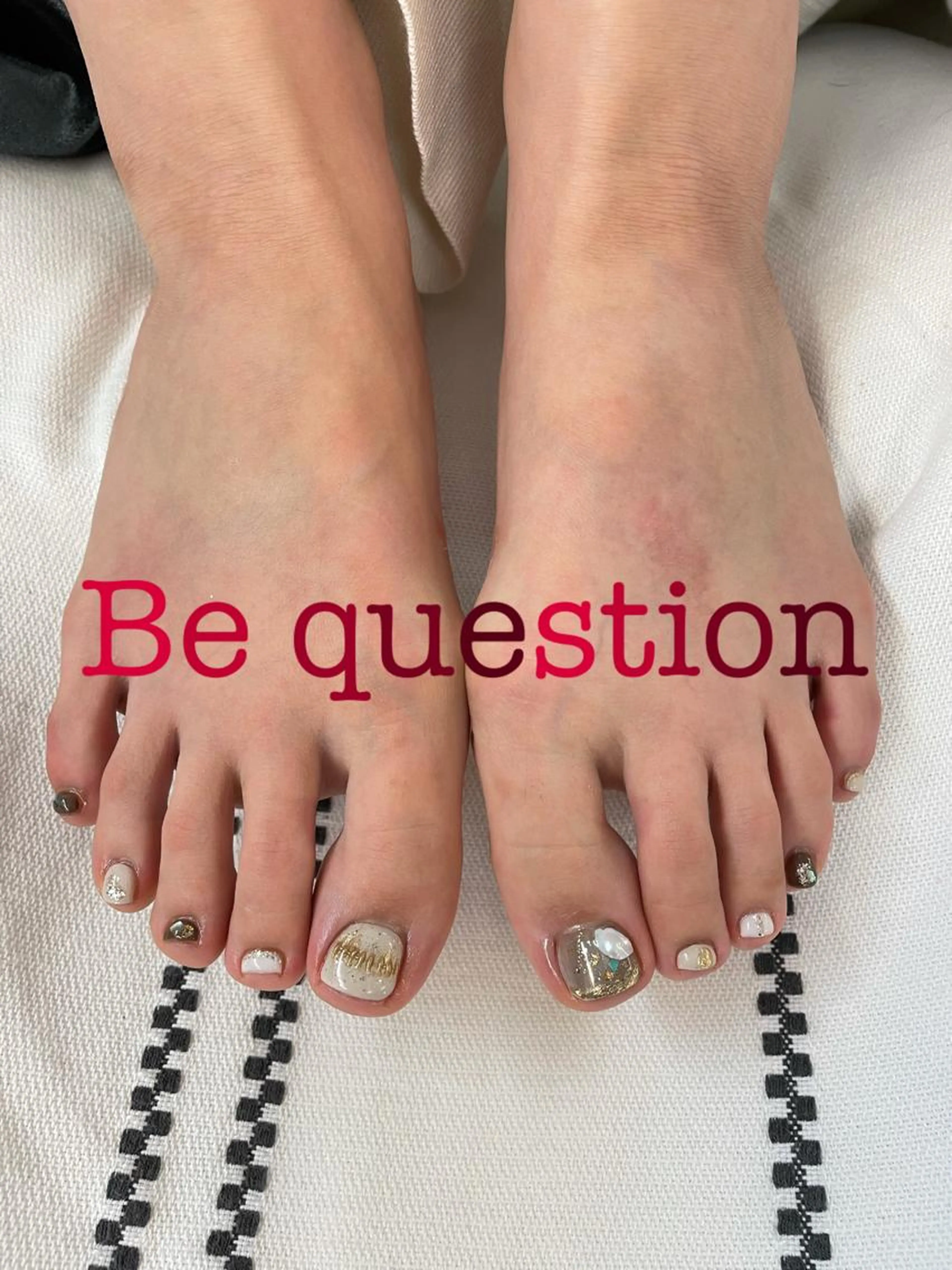 Footシンプルcourse💜パーツ付け放題💎の写真