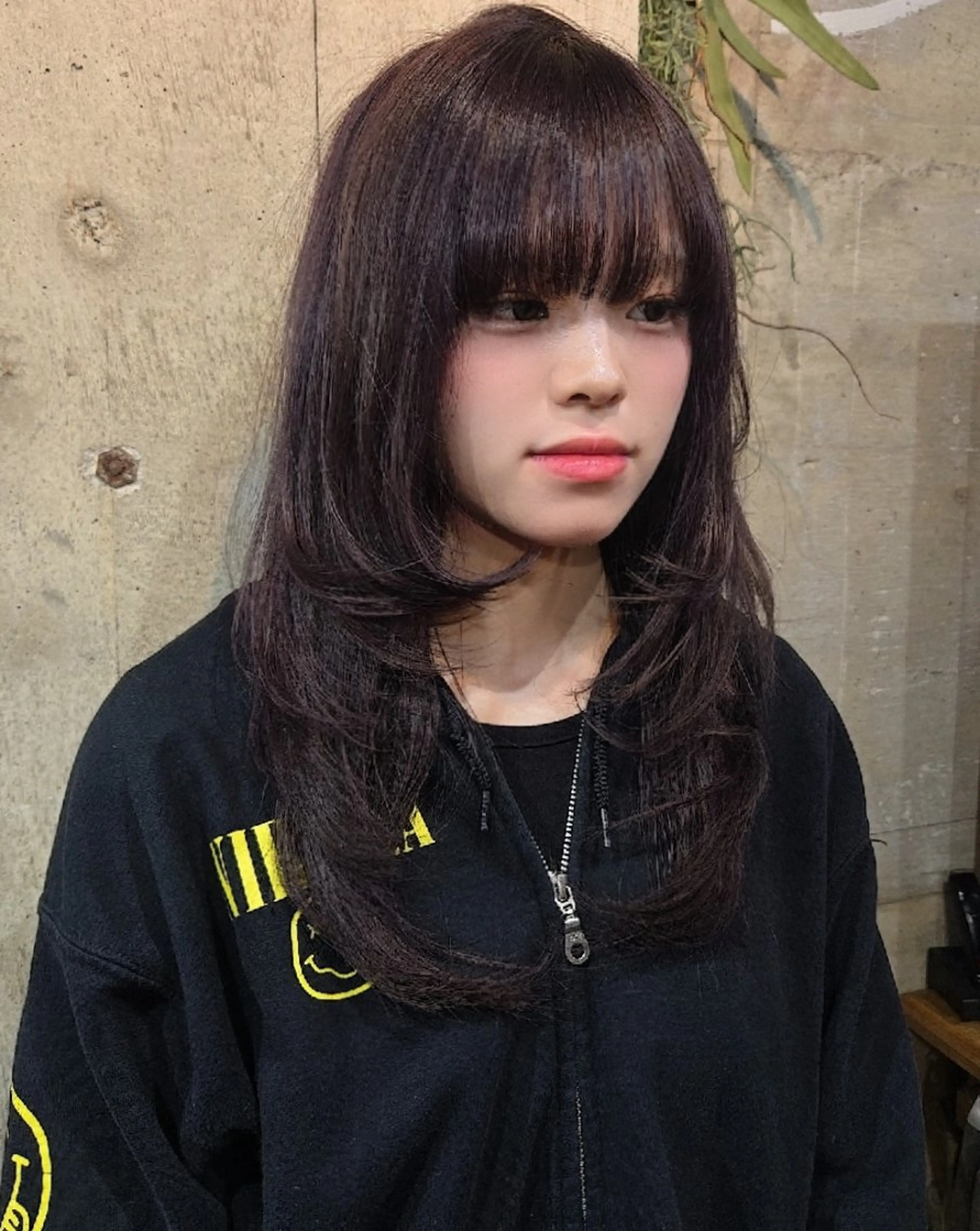 セミロング カラー カット ヘアカラー トリートメント JESTER 烏丸御池のヘアスタイル