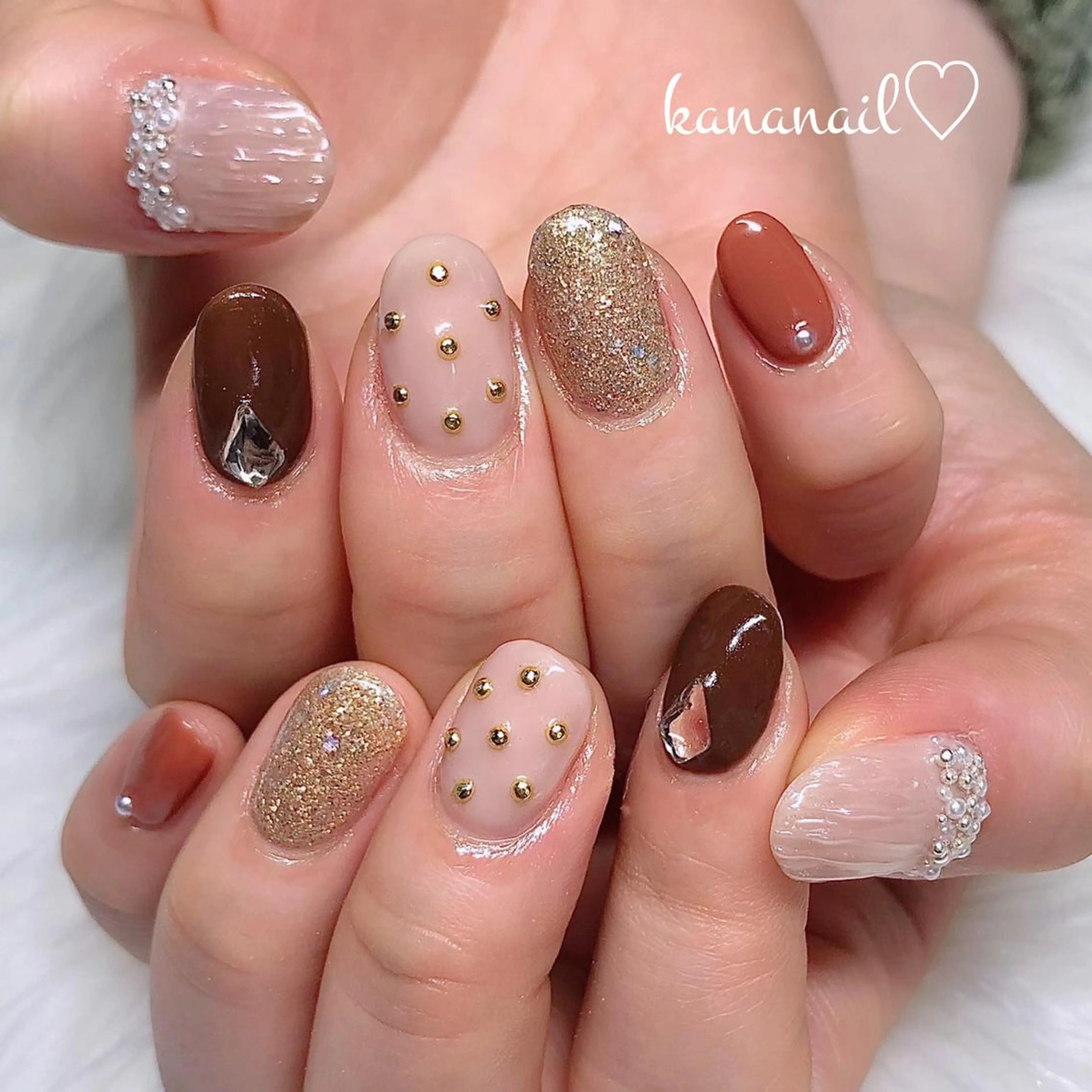 ネイル ミディアムネイル kananail ♡のネイルデザイン