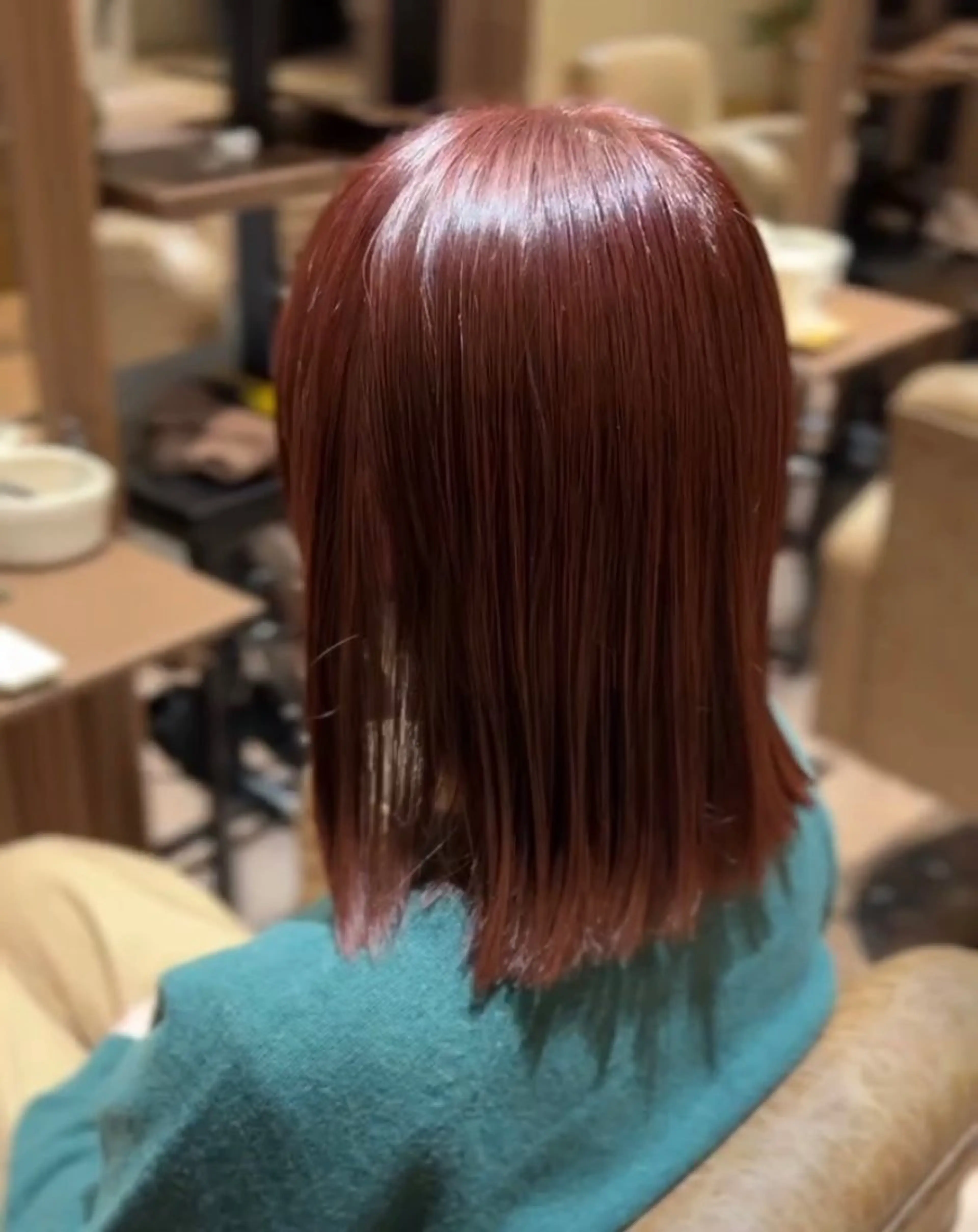 ミディアム カラー キッズ カット ヘアカラー 田島 穂乃花のヘアスタイル