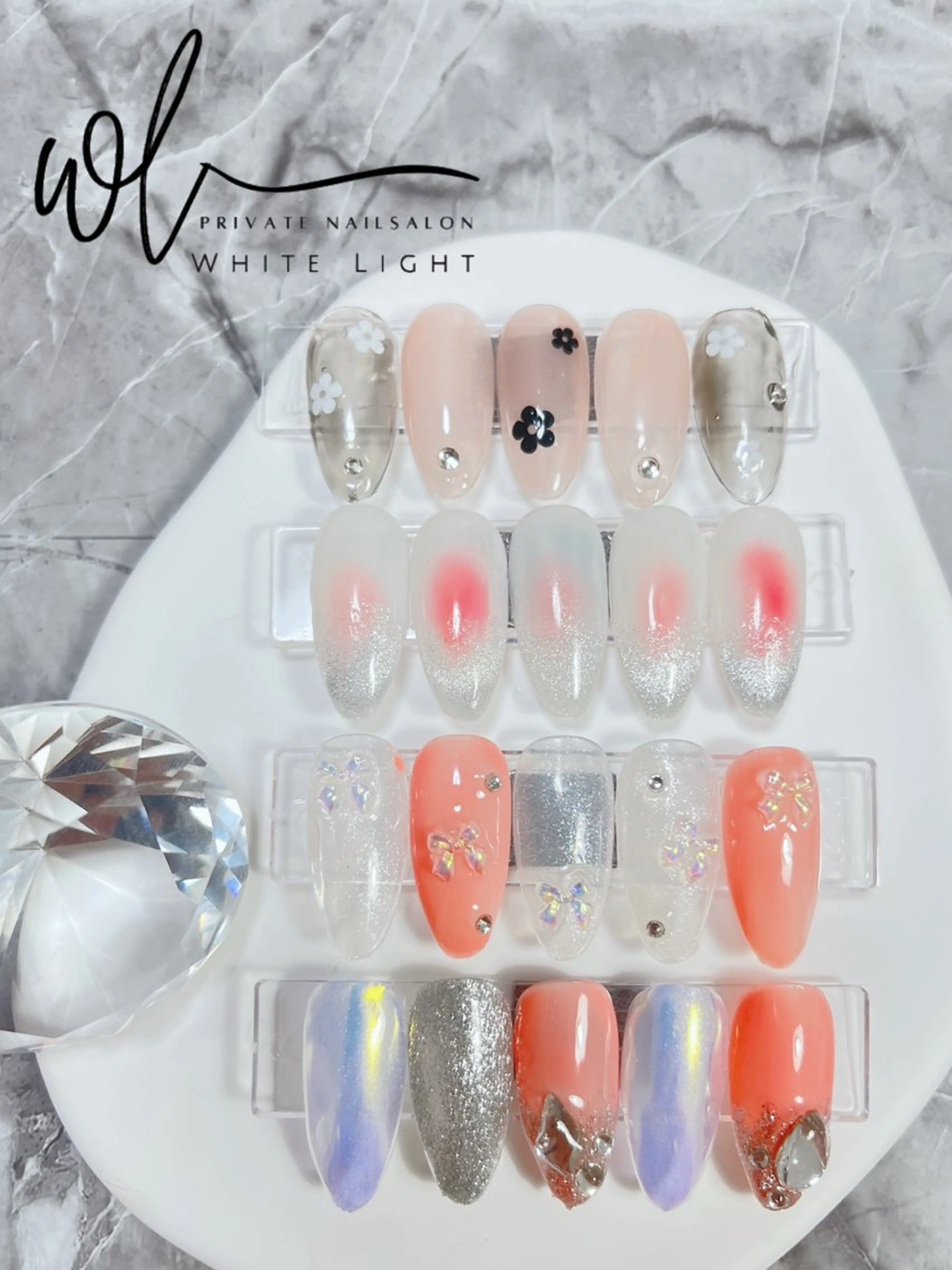 ネイル プライベートサロン WhiteLightのネイルデザイン