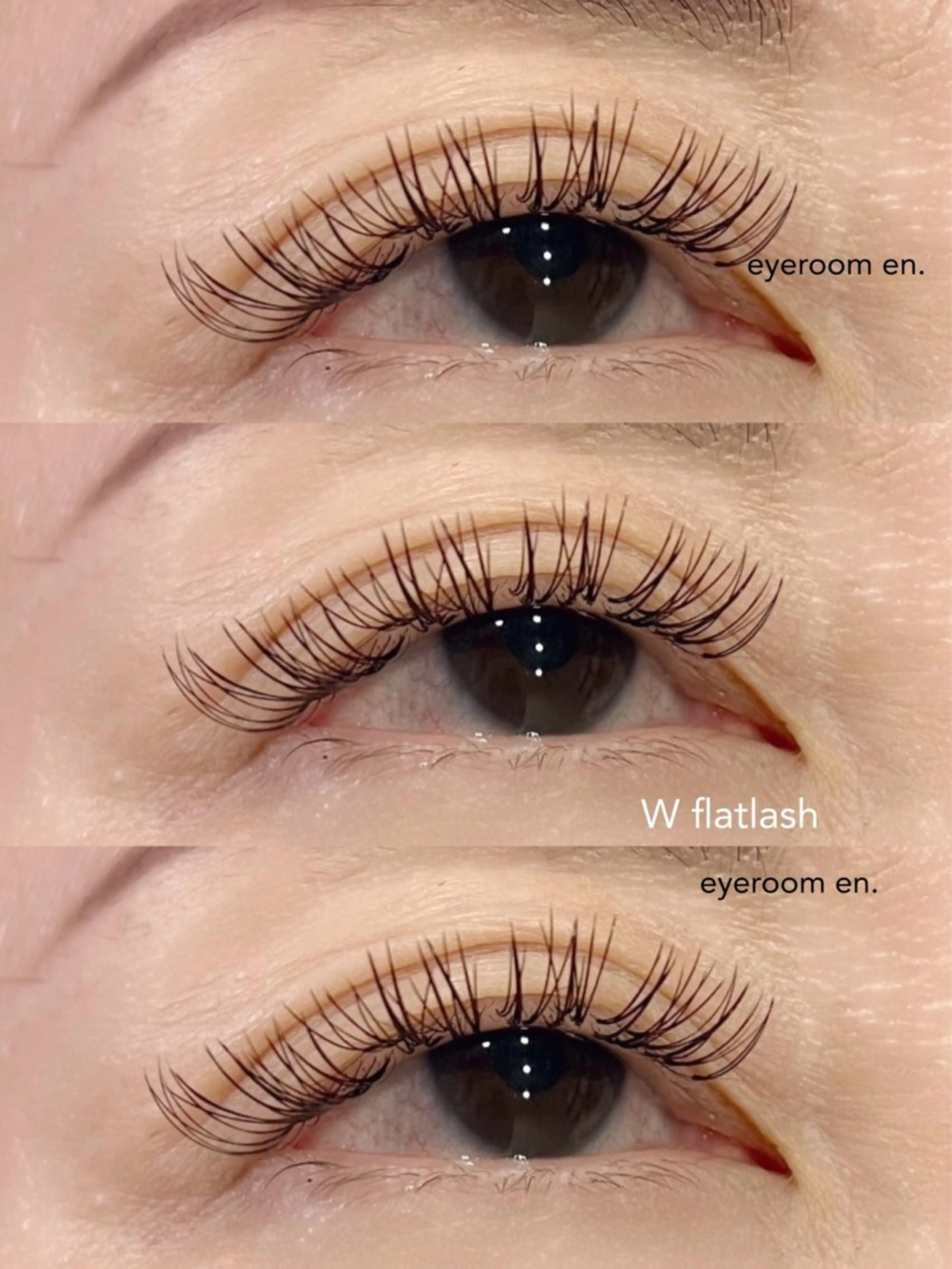 マツエク・マツパ フラットラッシュ eyeroom en.のマツエク・マツパデザイン