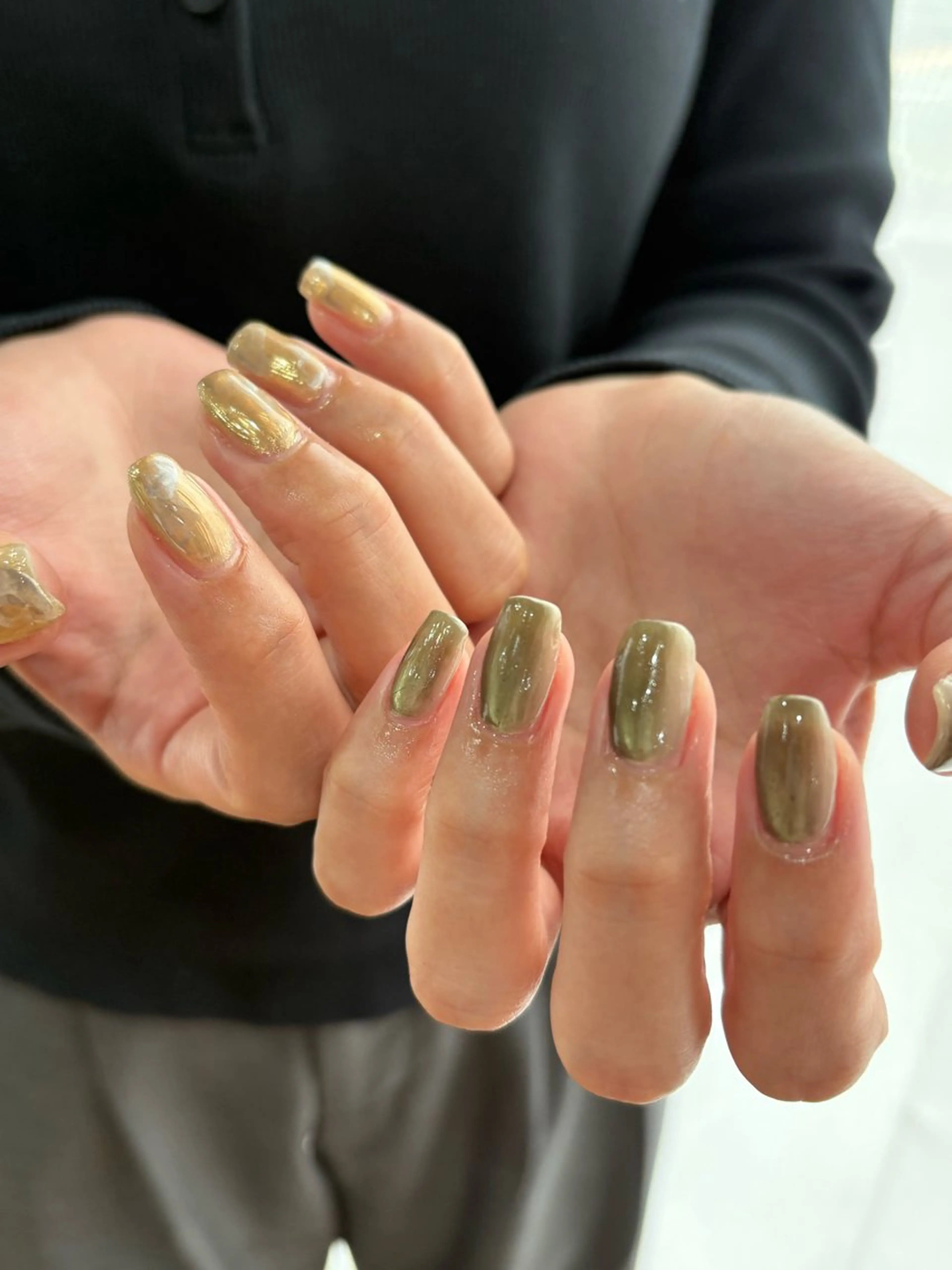 ネイル ニュアンスネイル フットネイル sa ya...のネイルデザイン