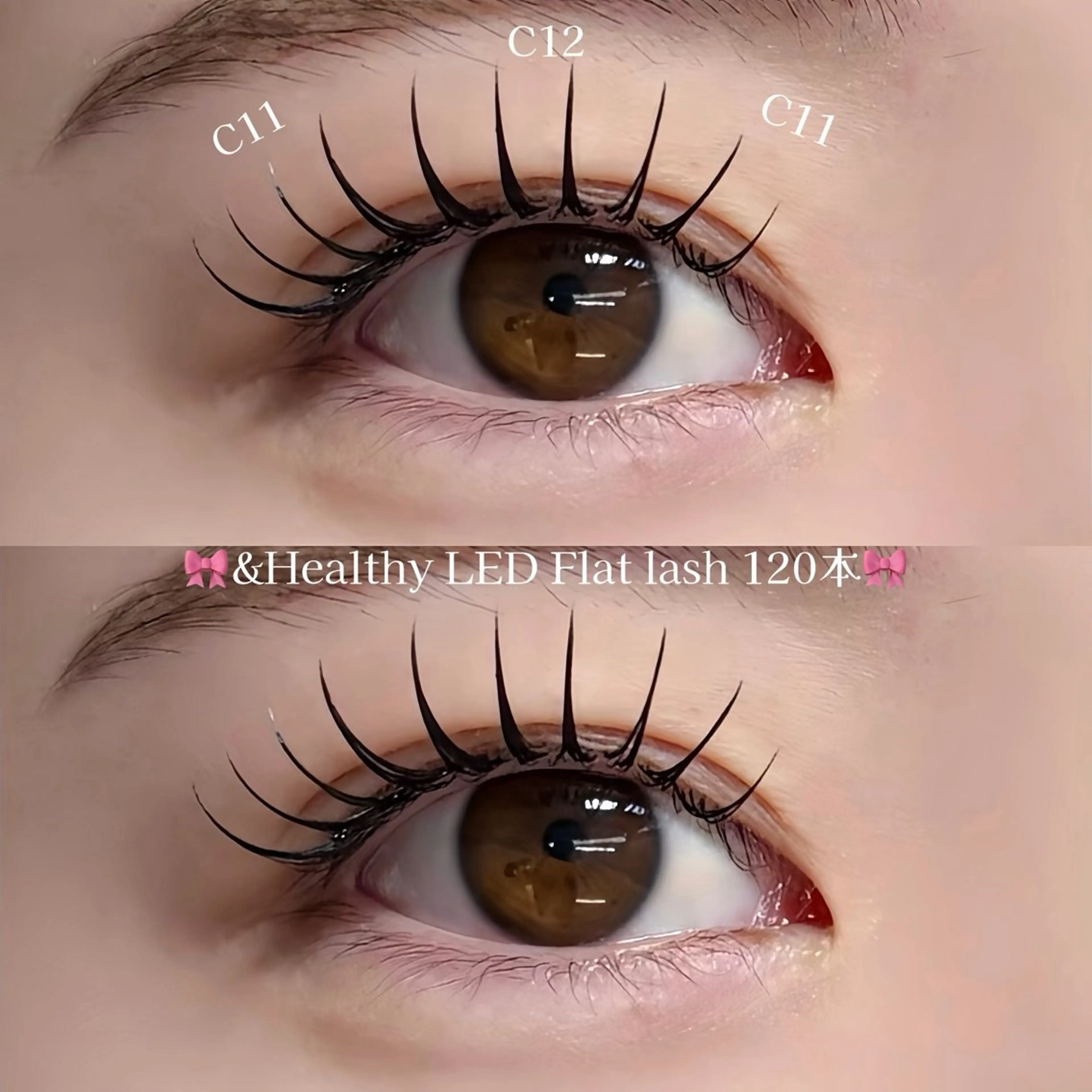 &Healthy(マツエク＋パーマ)フラットラッシュ80本💕オフなしの写真