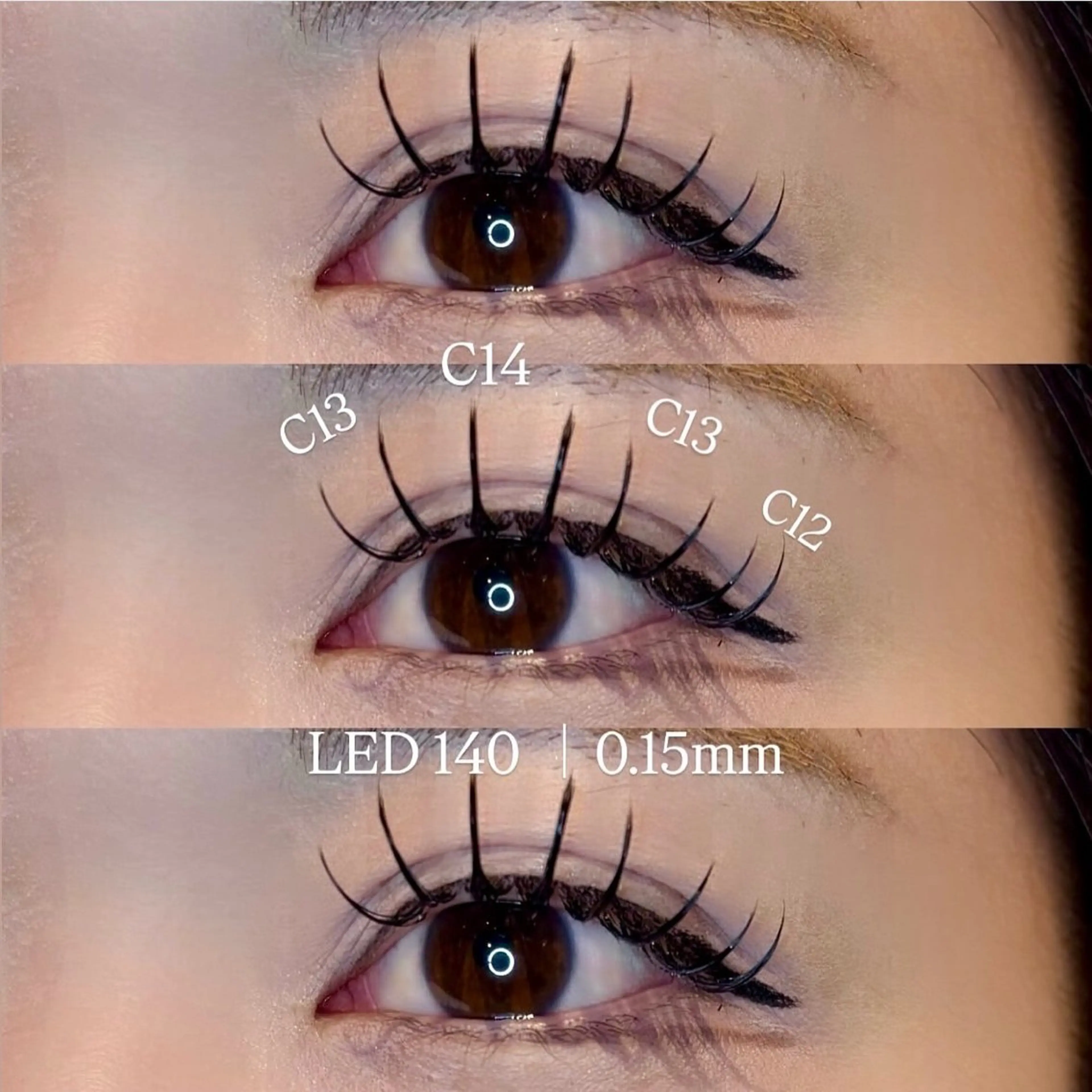 マツエク・マツパ ELRe NANOのマツエク・マツパデザイン