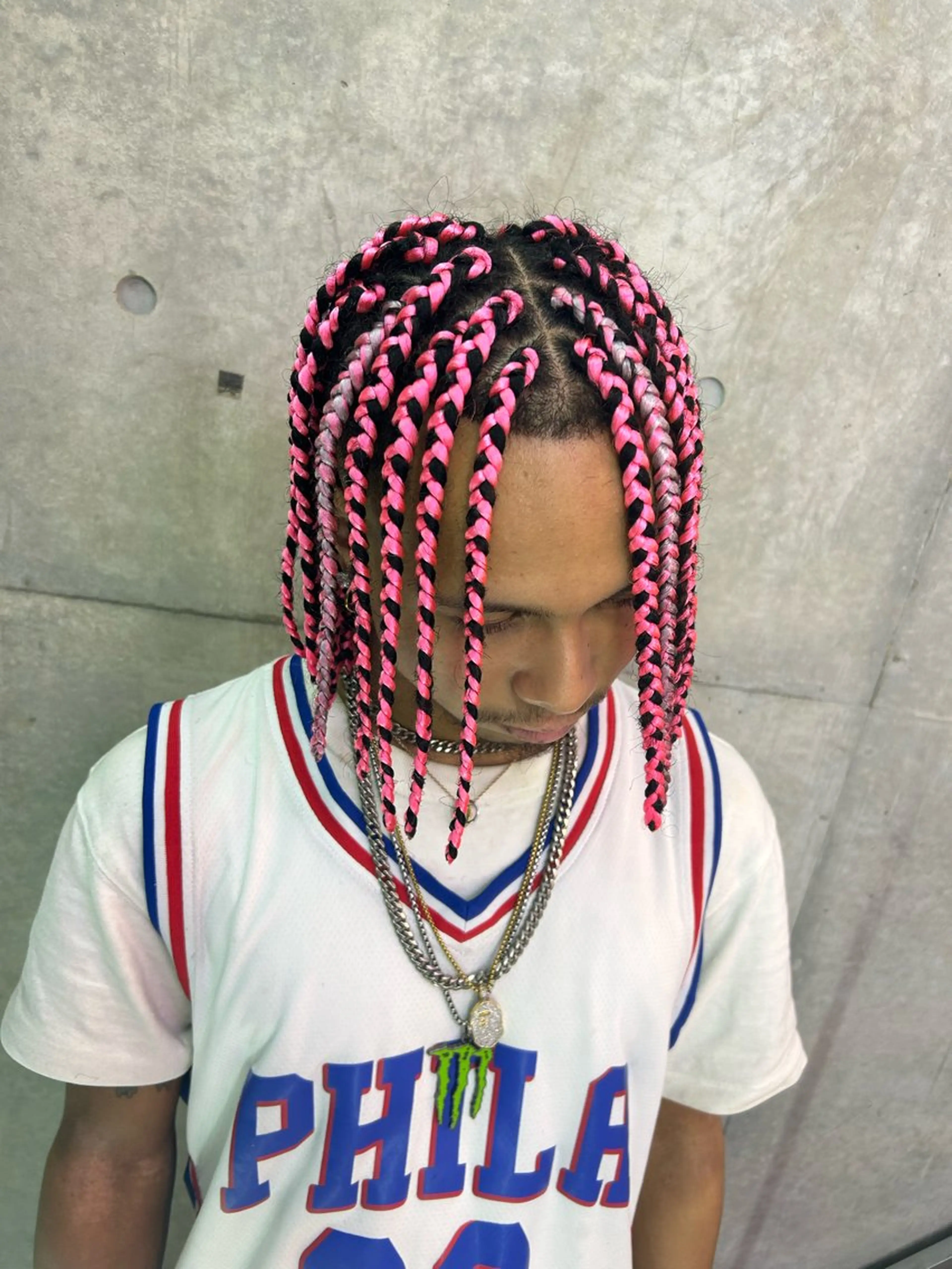 ヘアアレンジ メンズ ヘアセット HONEY TRAP!所属・HARURU🪮✨ ブレイズ海外ヘアのヘアスタイル