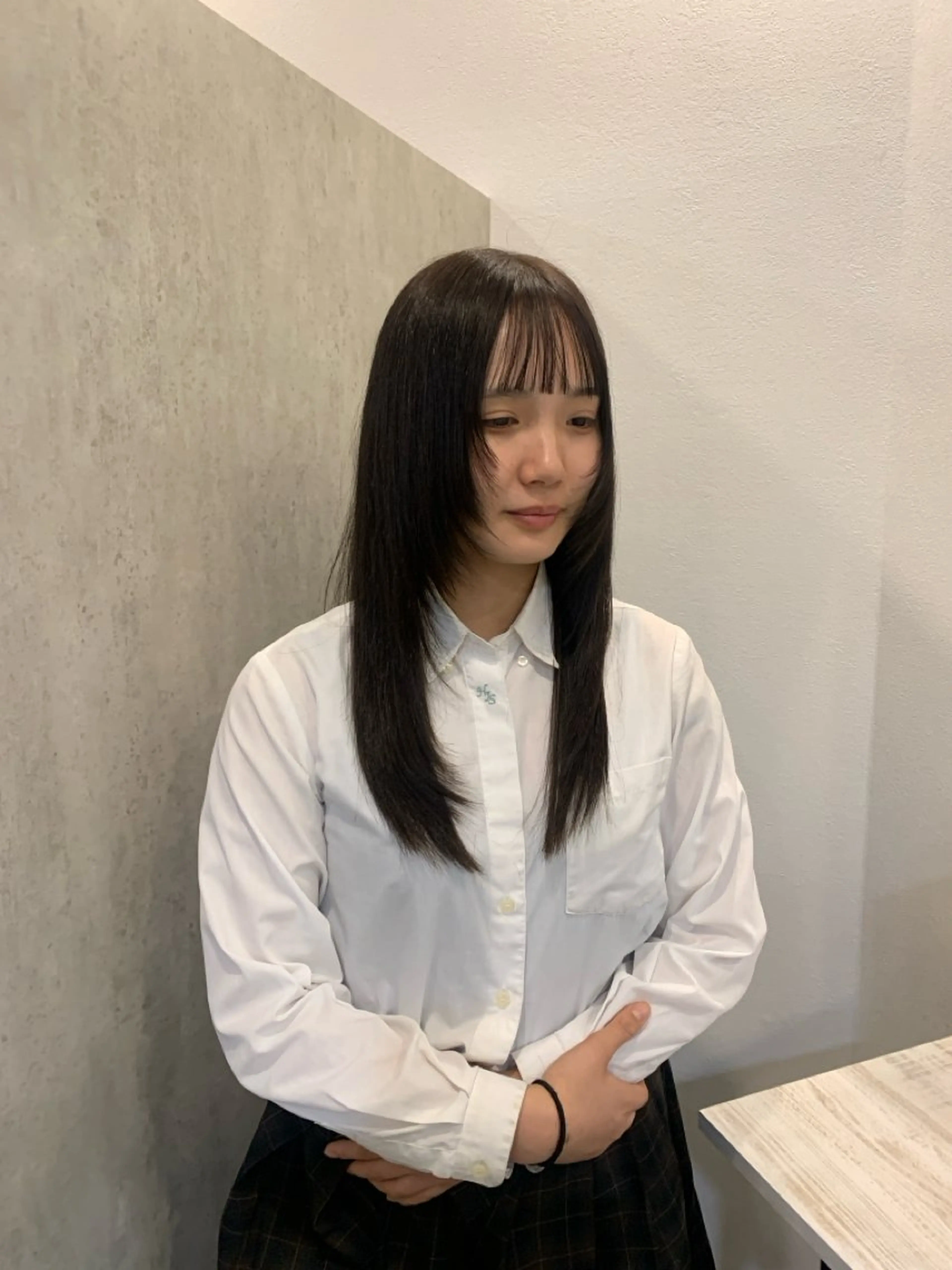 ロング レイヤーカット ボブ 西宮北口/みなみのヘアスタイル