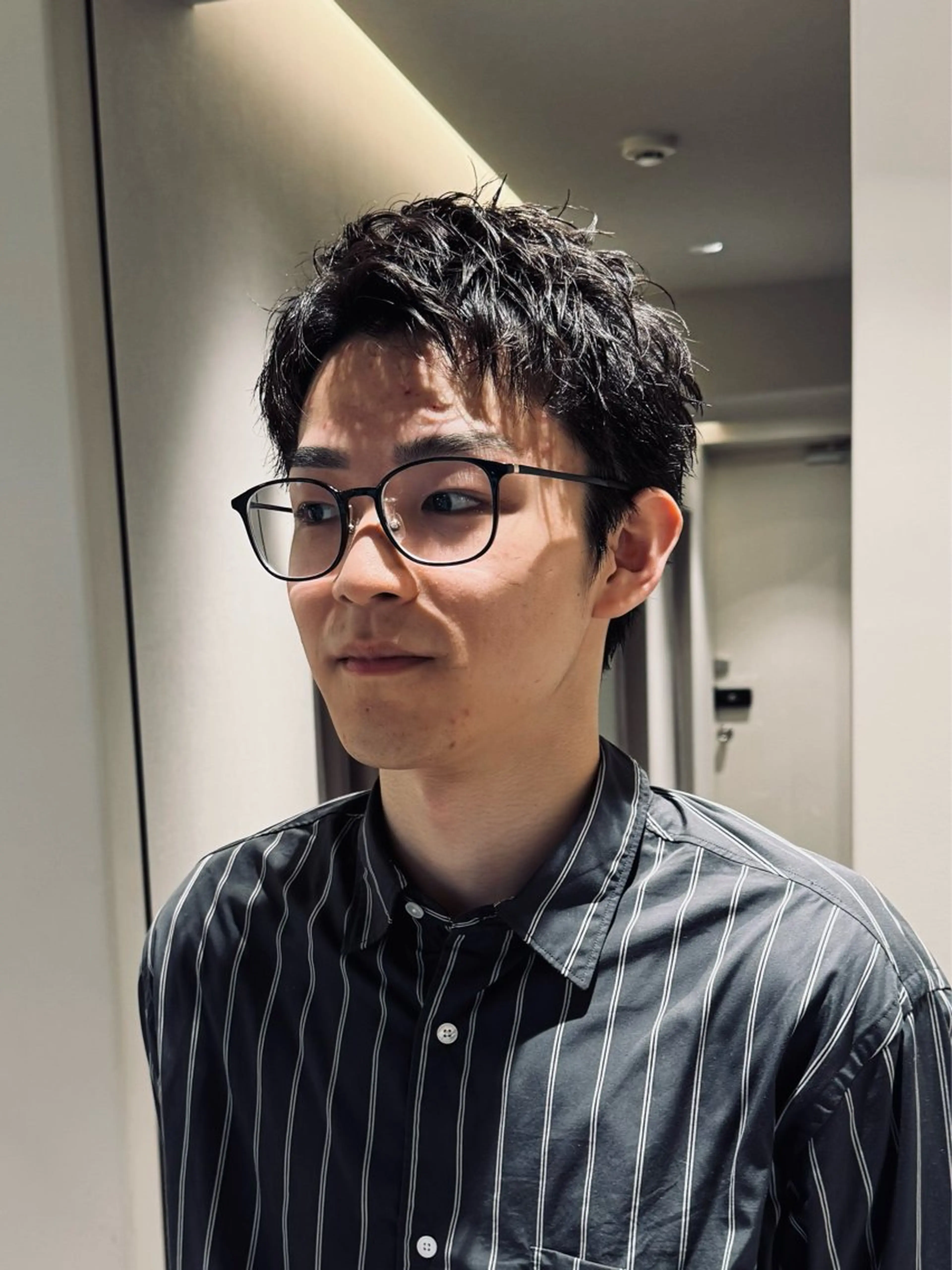 ショート パーマ メンズ カット パーマ メンズ特化 丸山 航輝のヘアスタイル