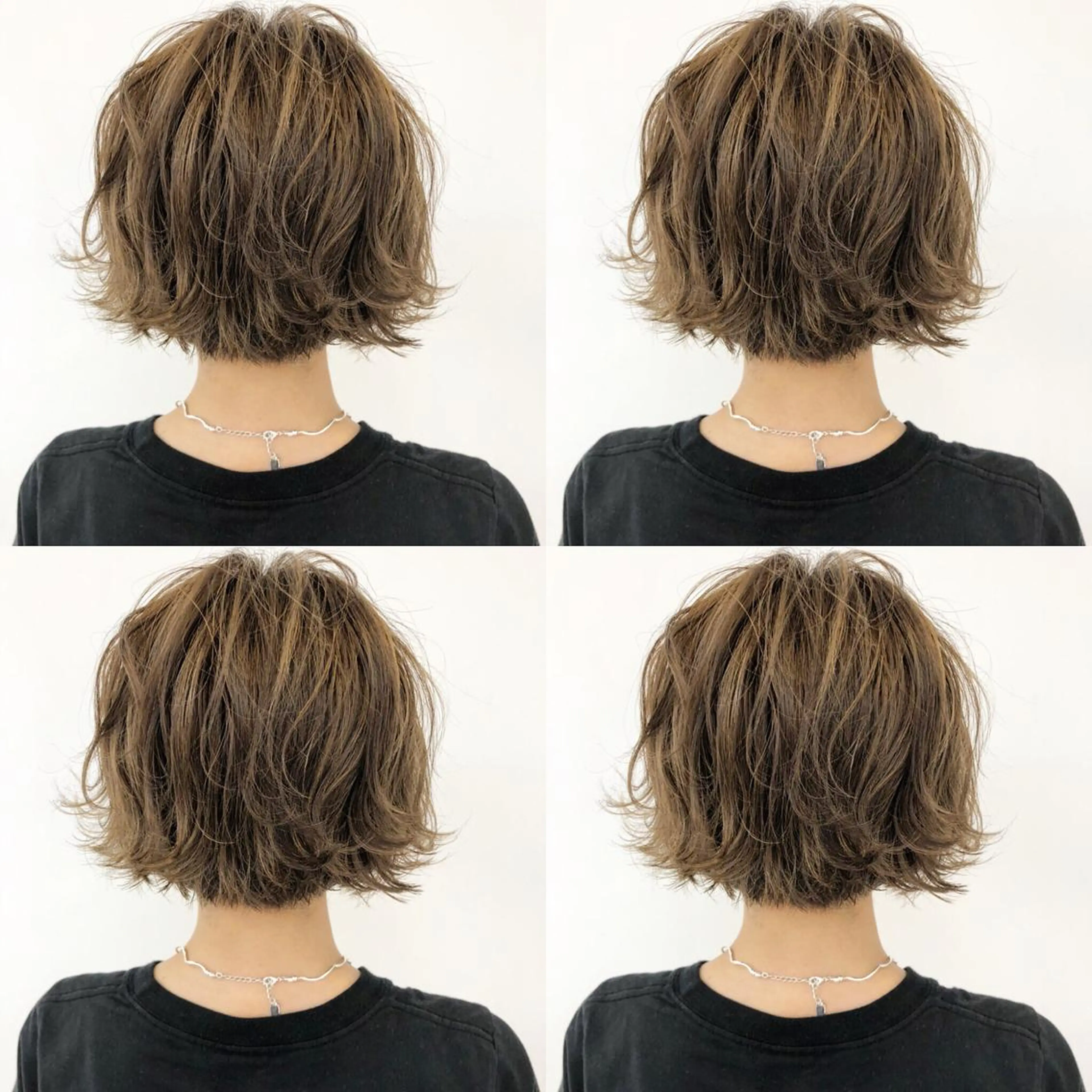 ショート カラー アッシュ バレイヤージュ ブリーチ グラデーションカラー グレージュ 三鷹で1番ショート ボブをカットする新谷のヘアスタイル