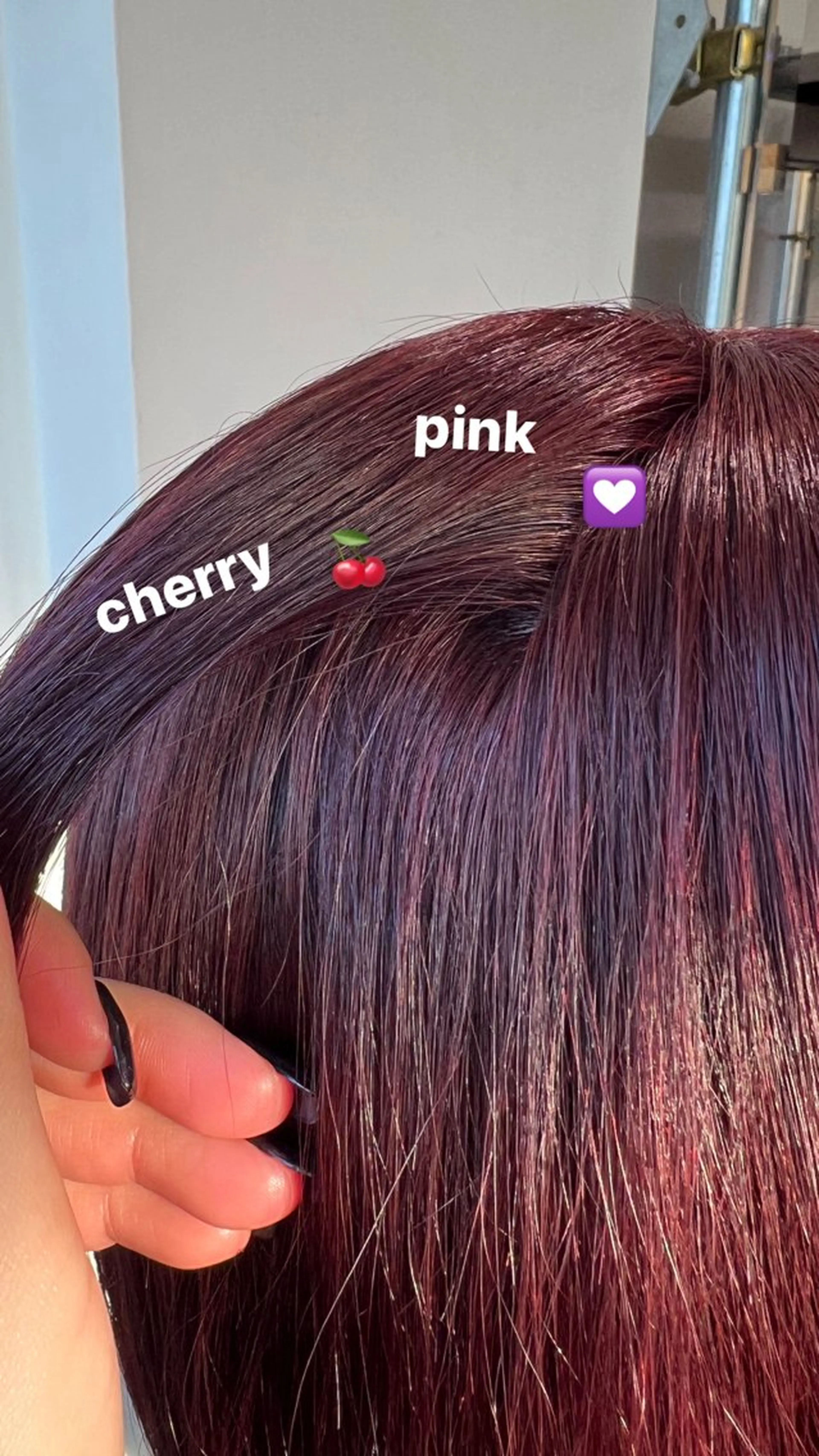 ロング カラー 暗髪🩶ラベンダー/ ブルー/ユウナ🤍のヘアスタイル