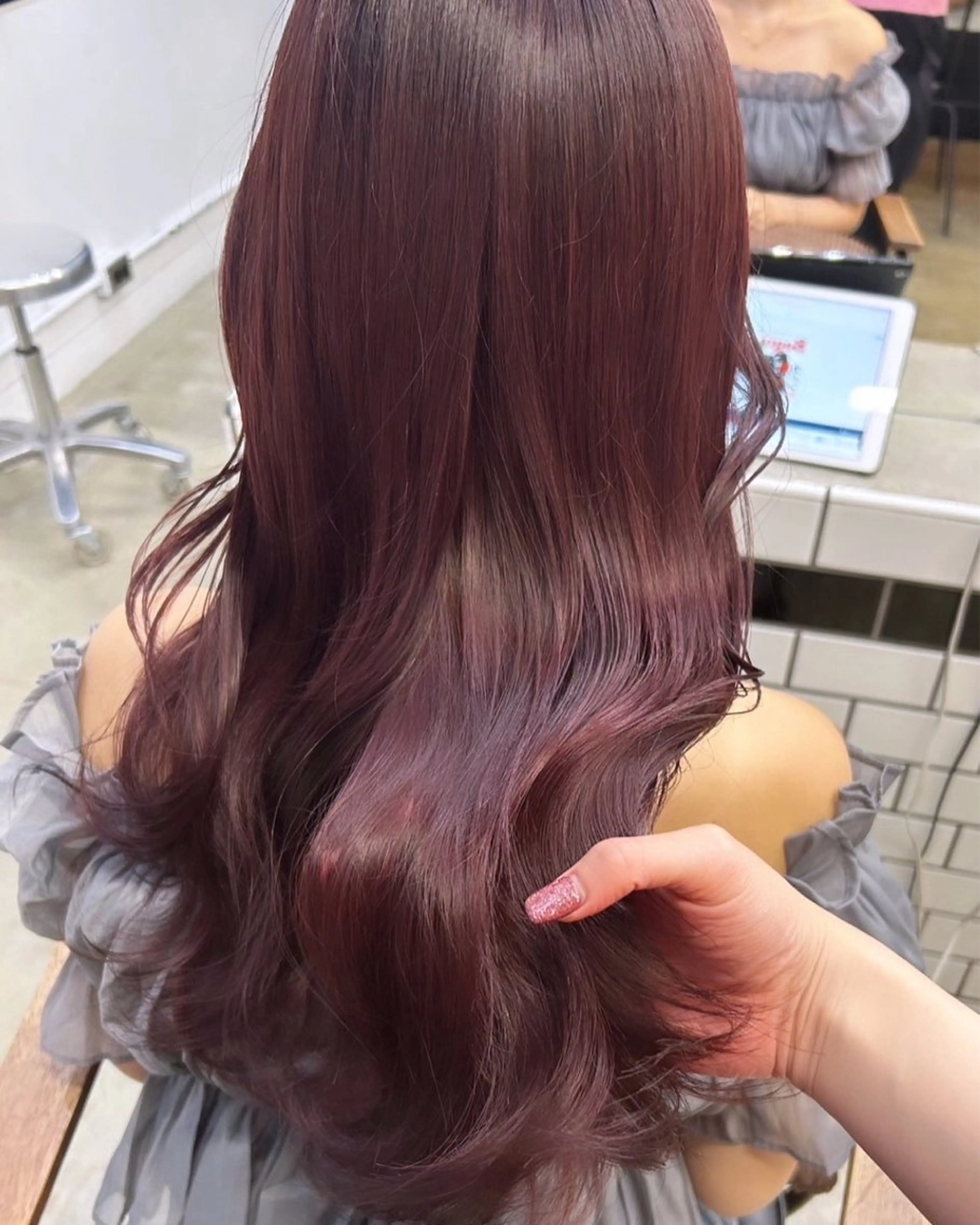 ロング カラー 🎀モテ暖色× エクステ🎀あかりのヘアスタイル